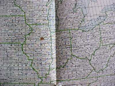 Map US Postal Rates 1912 Large Foldout