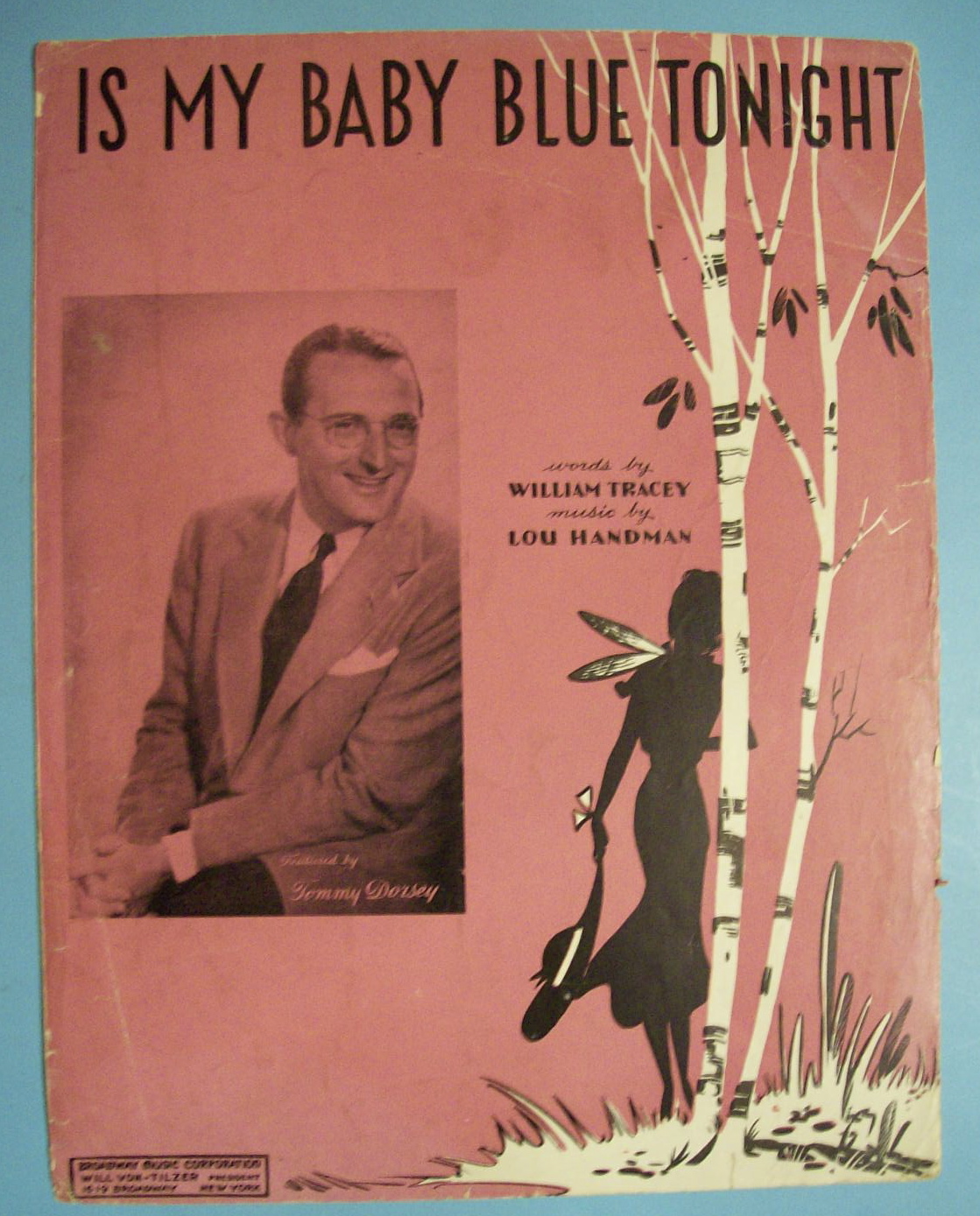 Sheet Music For 1943 Is My Baby Blue Tonight