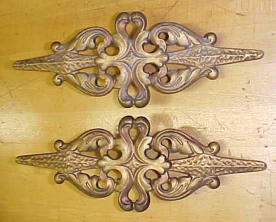 Metal Curtain Finials Victorian Art Nouveau