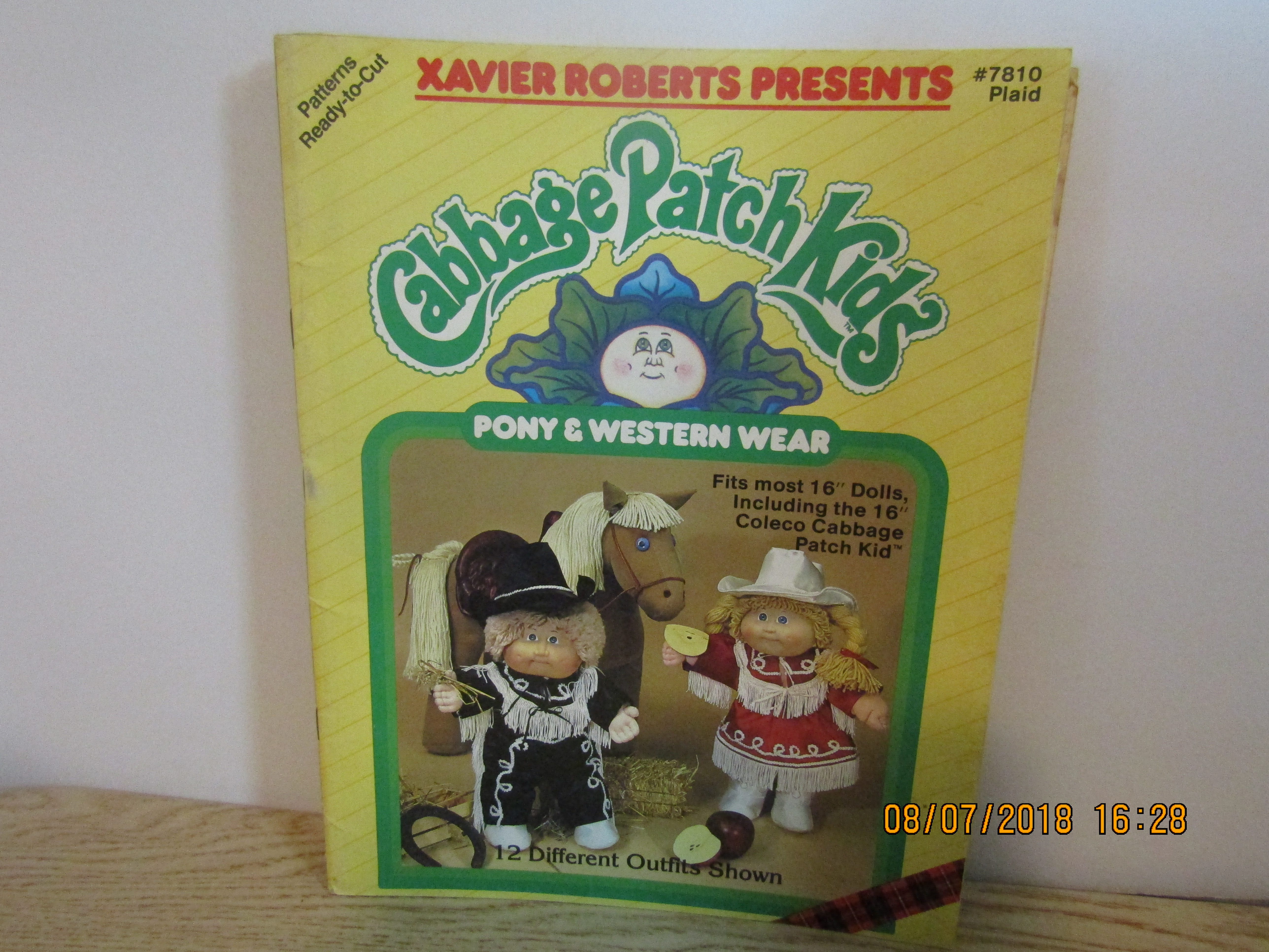 Plaid Pony & Western Wear For Cabbage Patch Kids #7810
