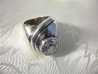 Sterling Silver Ring With 4 Ct CZ