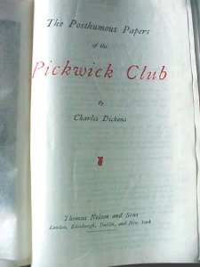 Charles Dickens Pickwick Club Leather 1900's