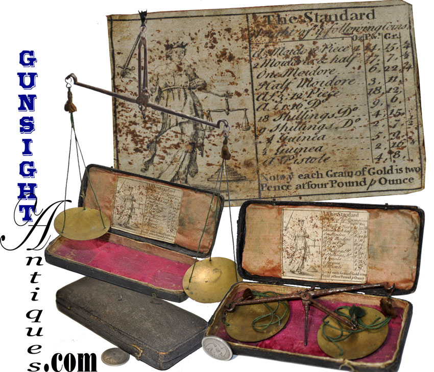 18th century CASED BALANCE SCALES