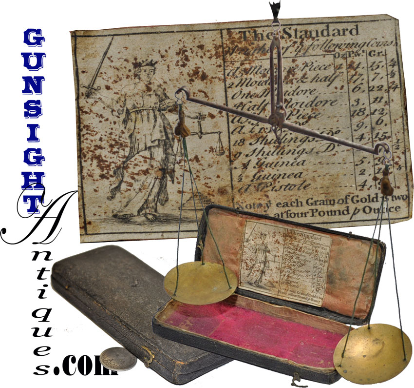 18th century CASED BALANCE SCALES