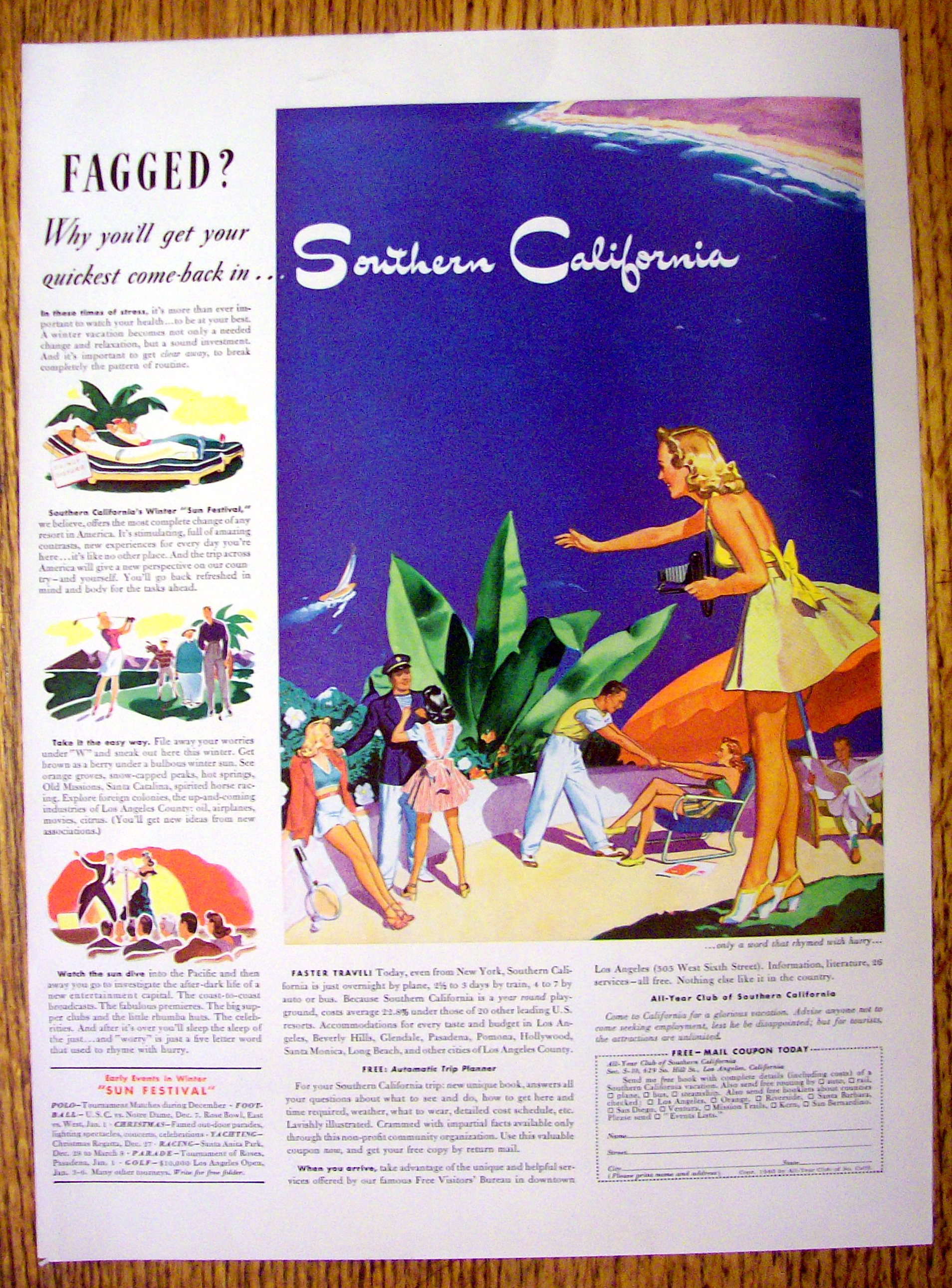 1940 Southern California