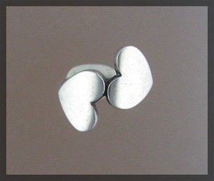 JAMES AVERY Double Heart Sterling Silver Ring