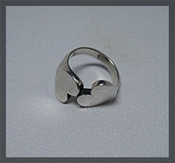 JAMES AVERY Double Heart Sterling Silver Ring