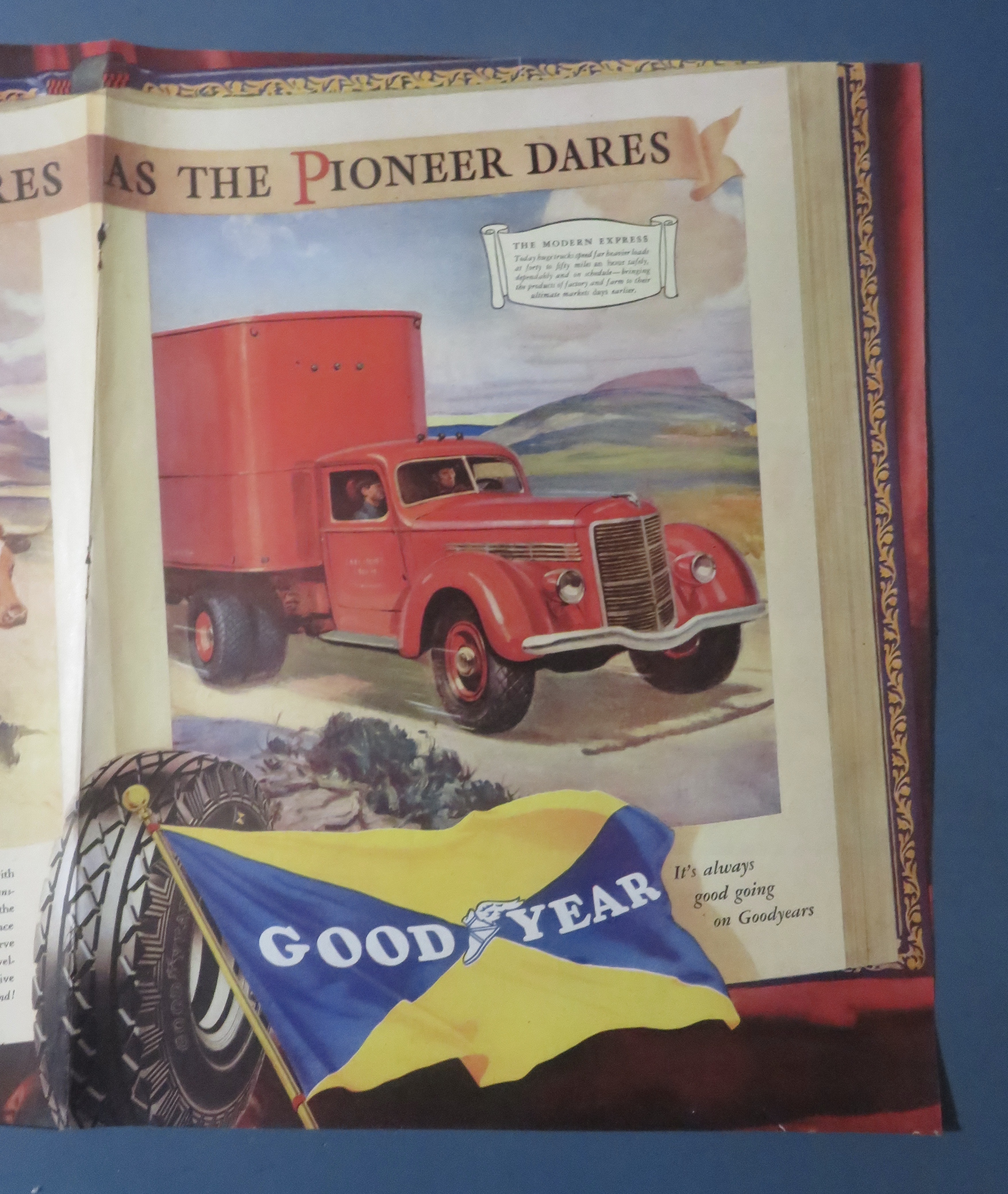 1937 Good Year Tires with Mankind Fares As The Pioneer
