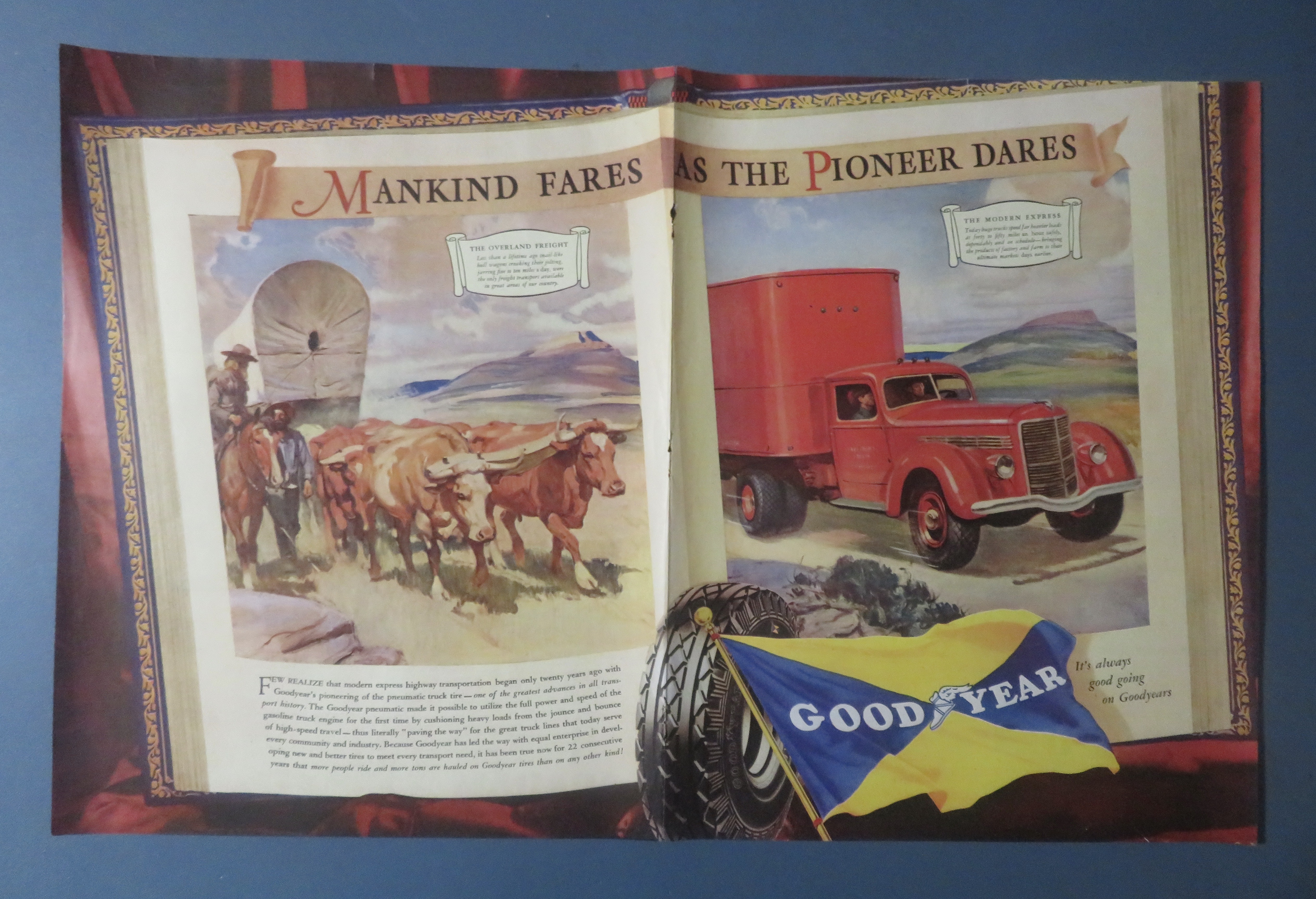 1937 Good Year Tires with Mankind Fares As The Pioneer