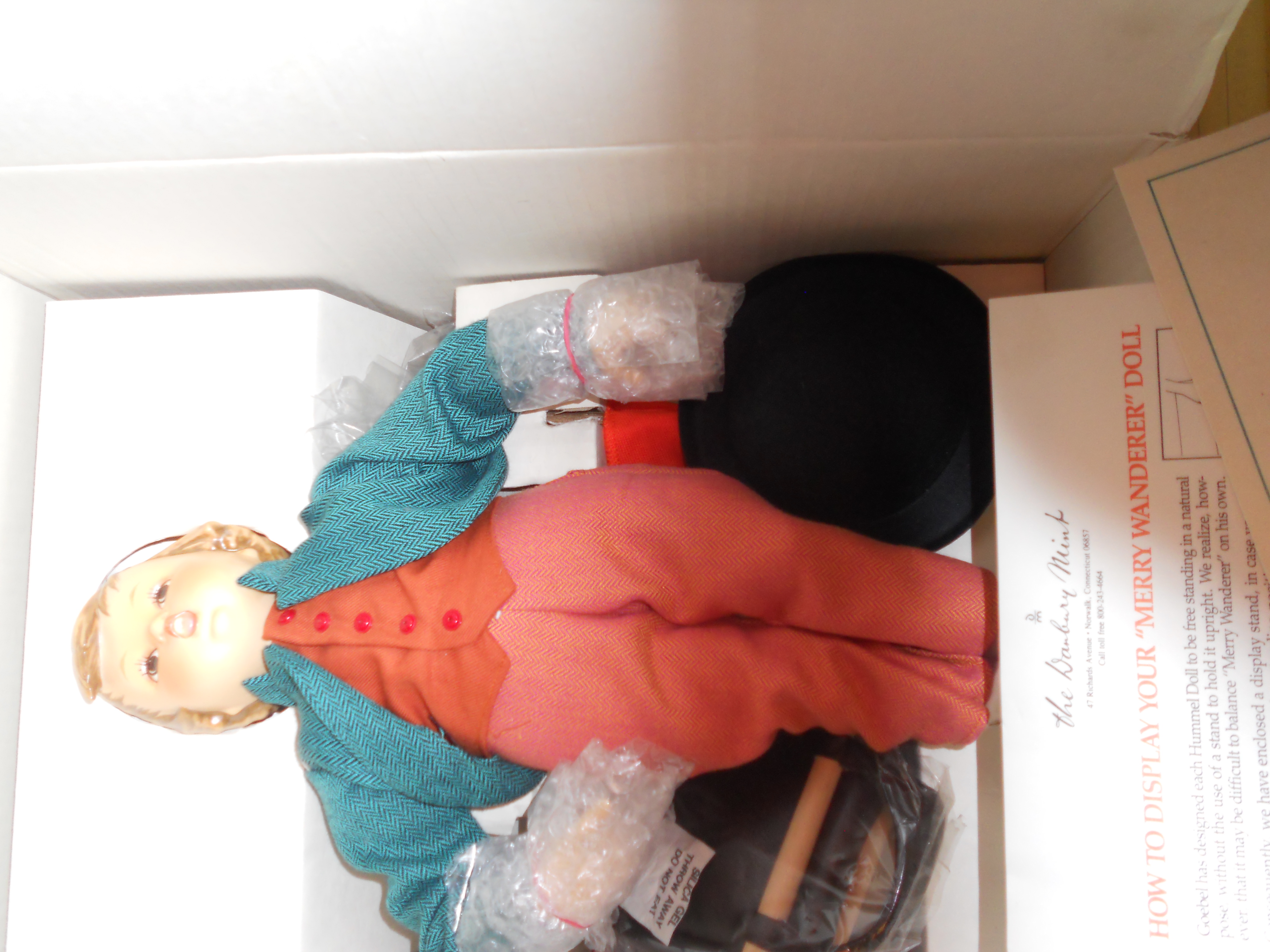 Merry Wanderer Hummel Doll Danbury Mint 1990