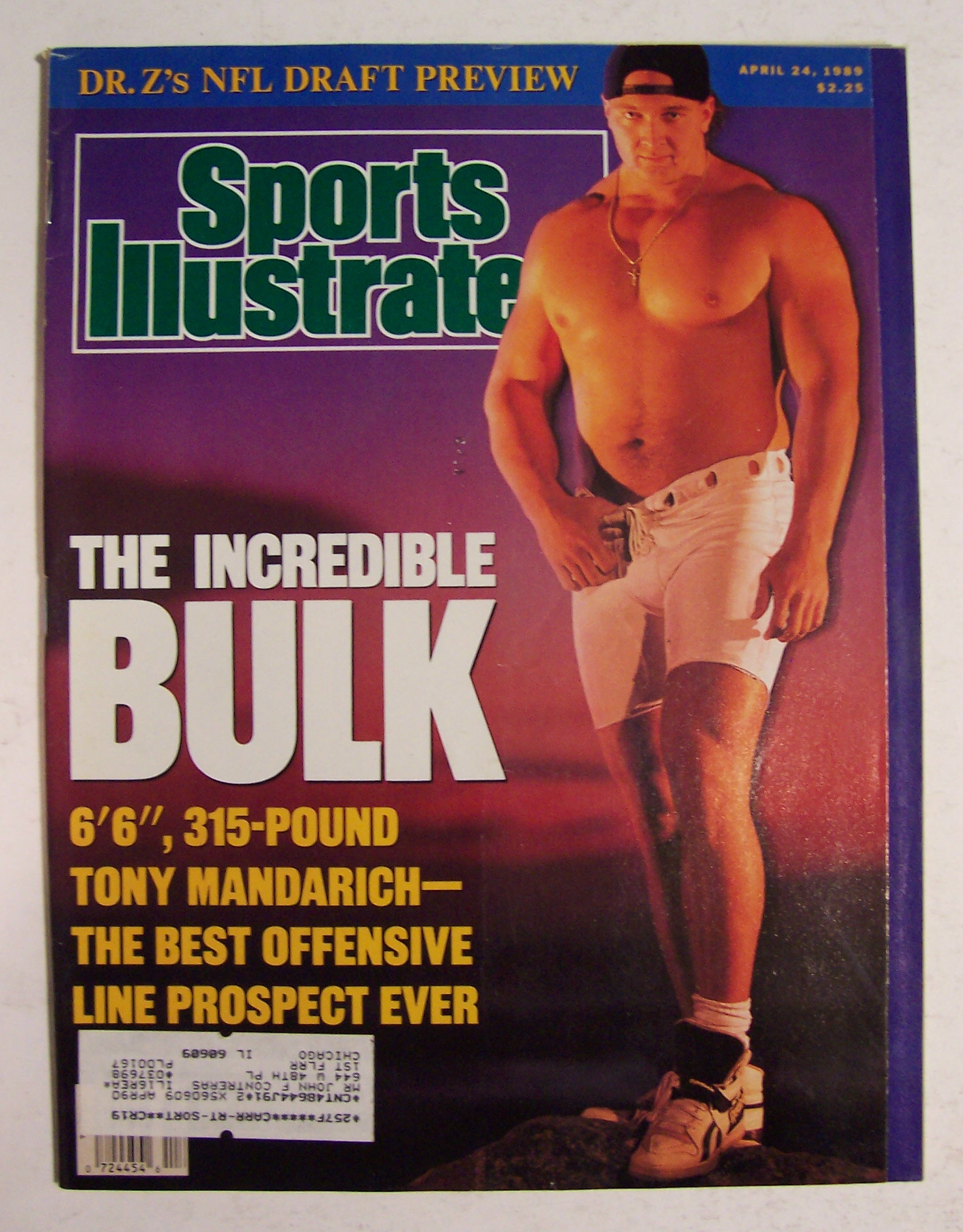 Sports Illustrated Magazine-April 24, 1989-T. Mandarich