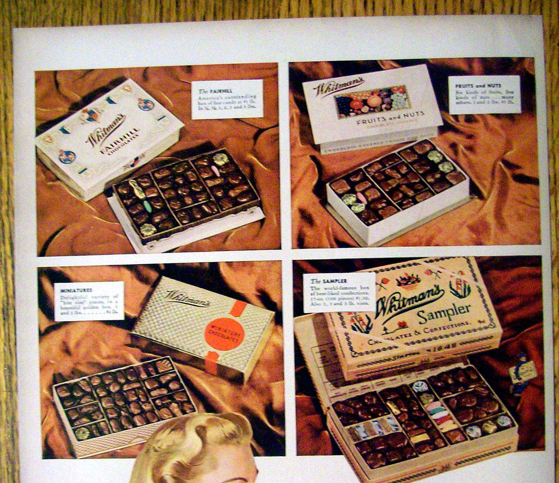 1940 Whitman's Chocolates with Different Chocolates