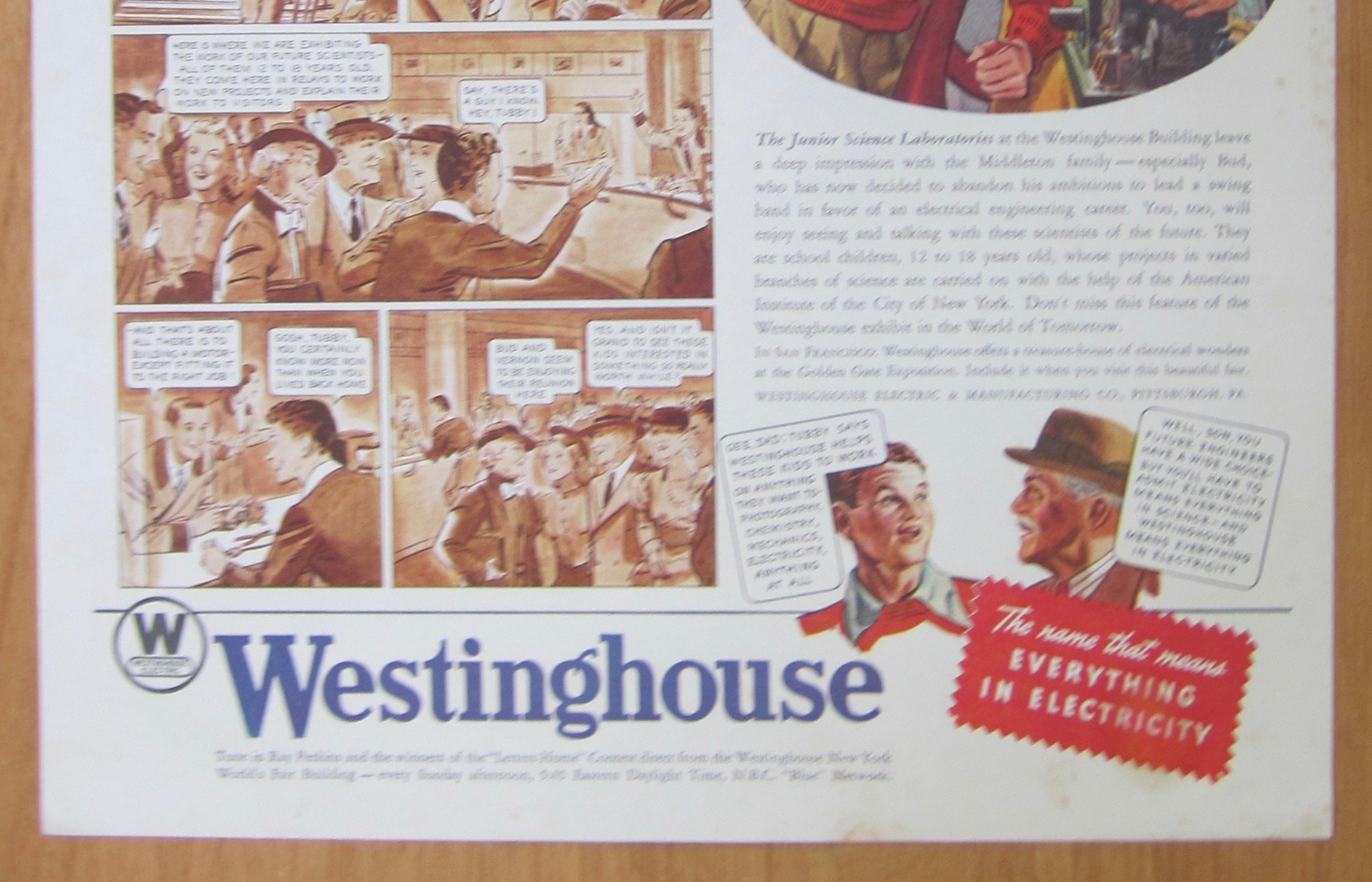 1939 Westinghouse w/ Middleton Family At NY World Fair