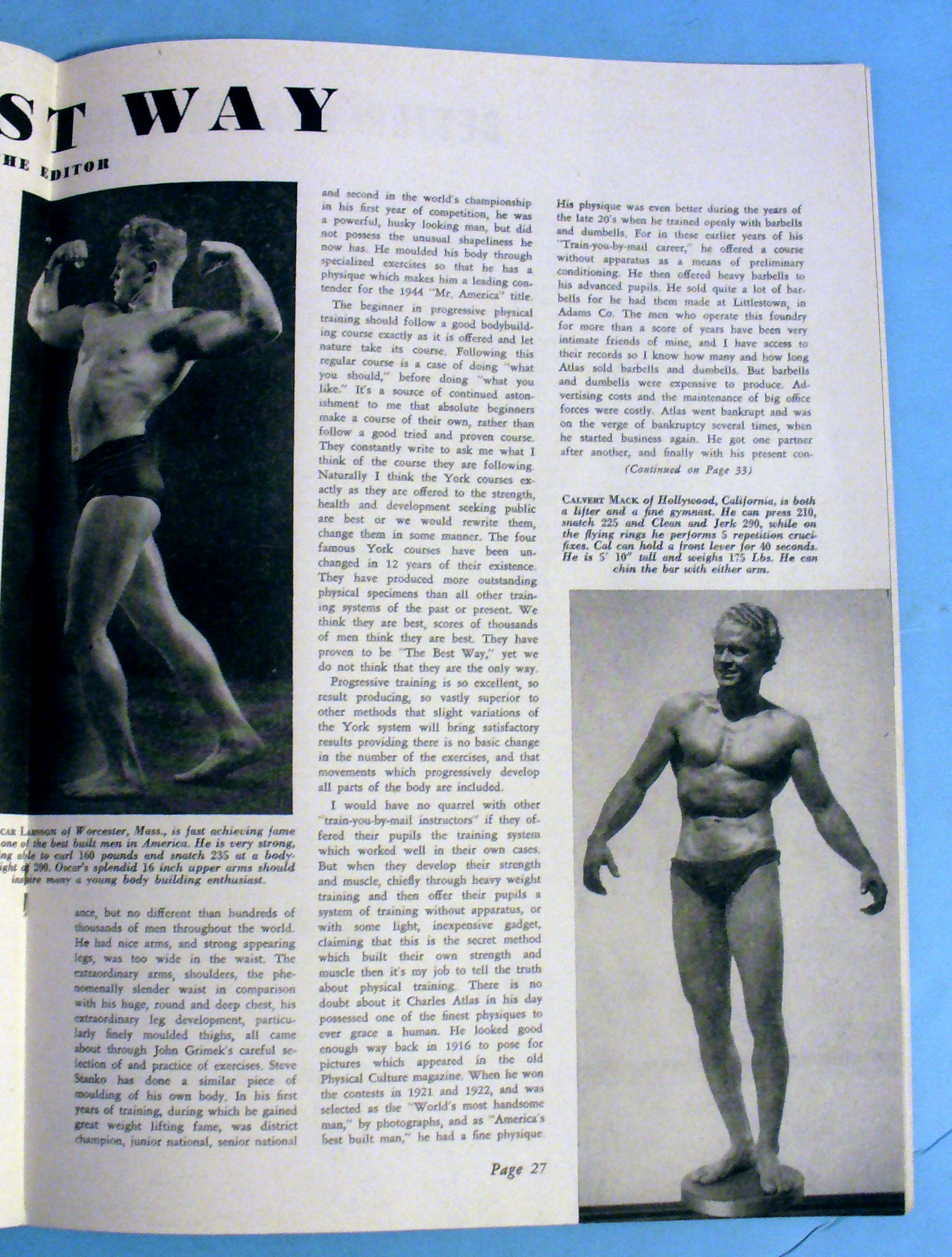 Strength & Health Magazine March 1944 Jules Bacon