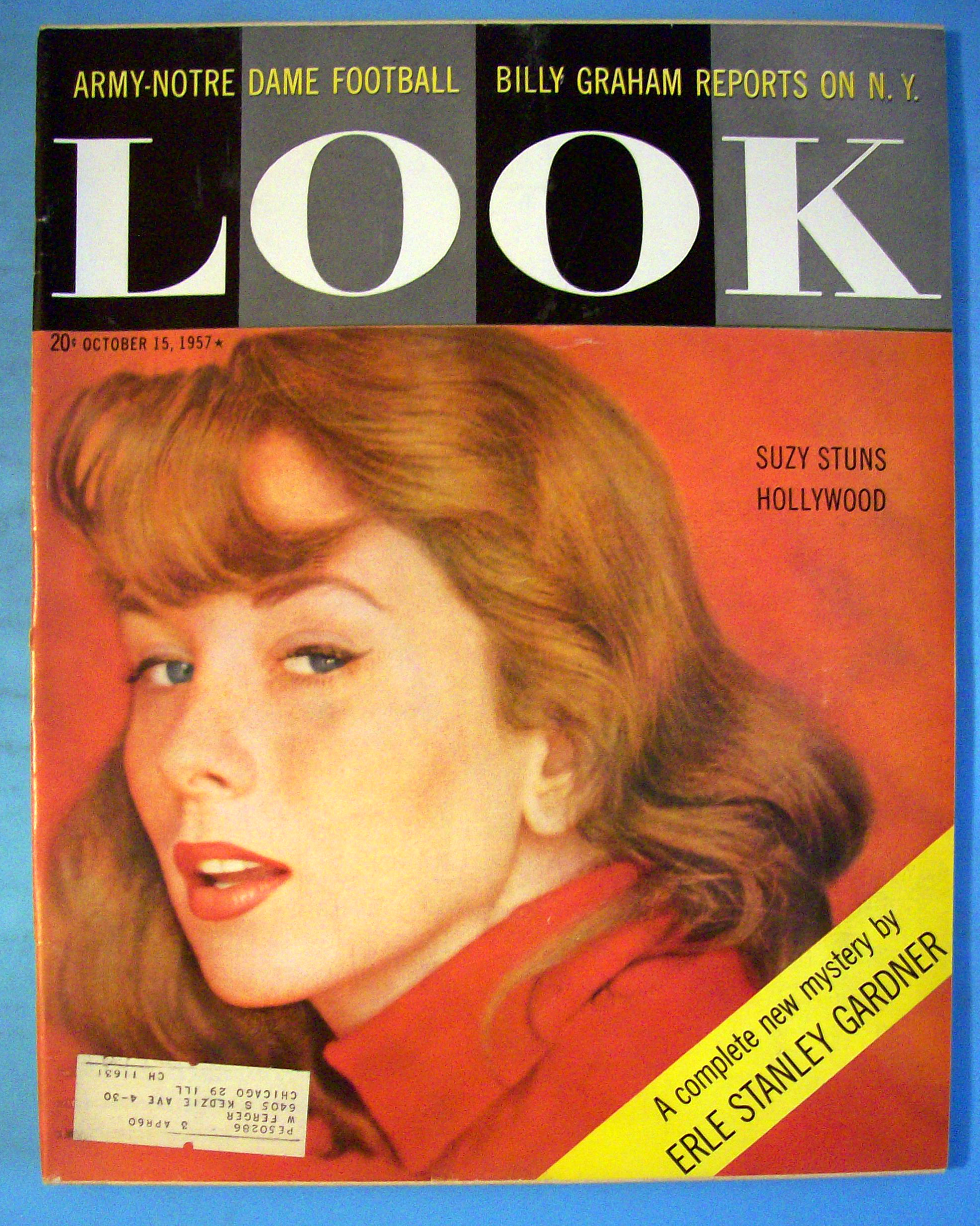 Look Magazine - October 15, 1957 - Suzy Parker