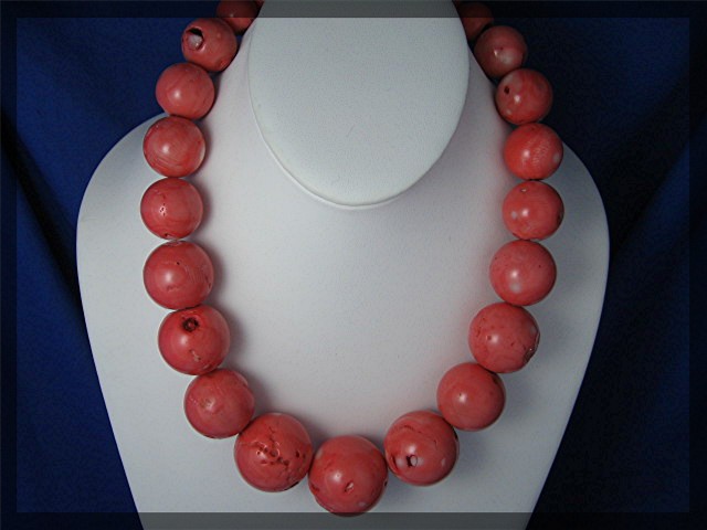 Pink Turquoise Graduated Bead Necklace