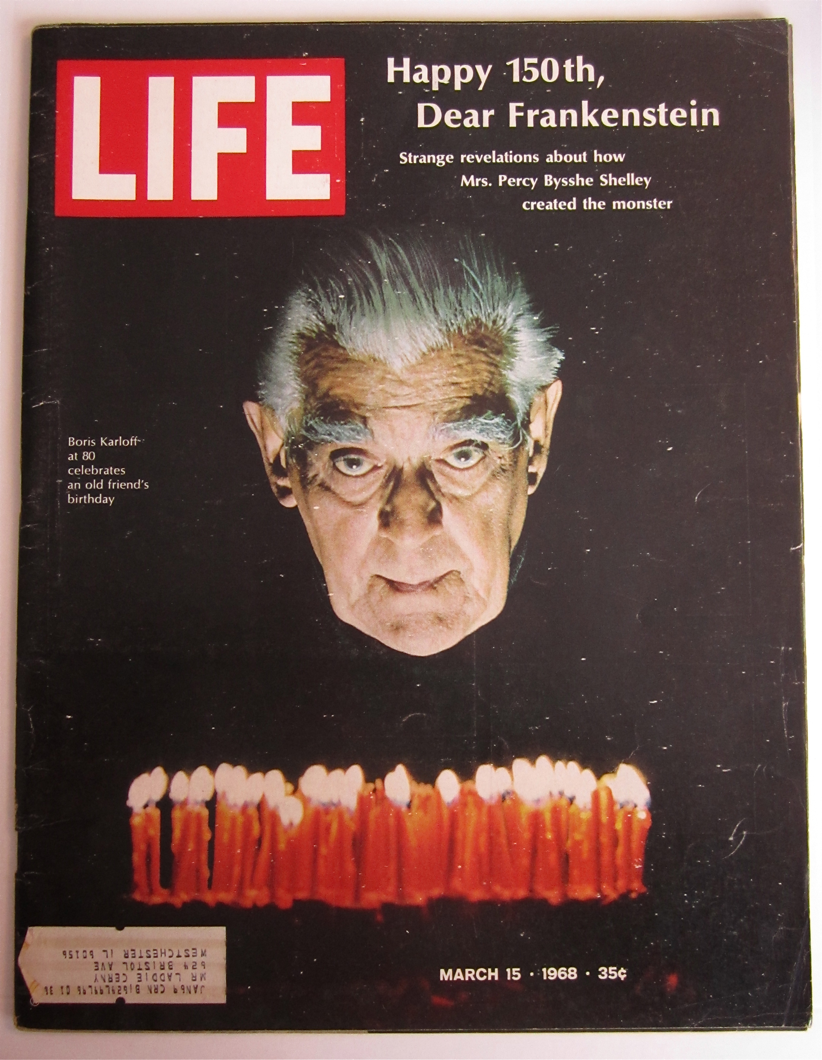 Life Magazine March 15, 1968 Happy 150th Frankenstein