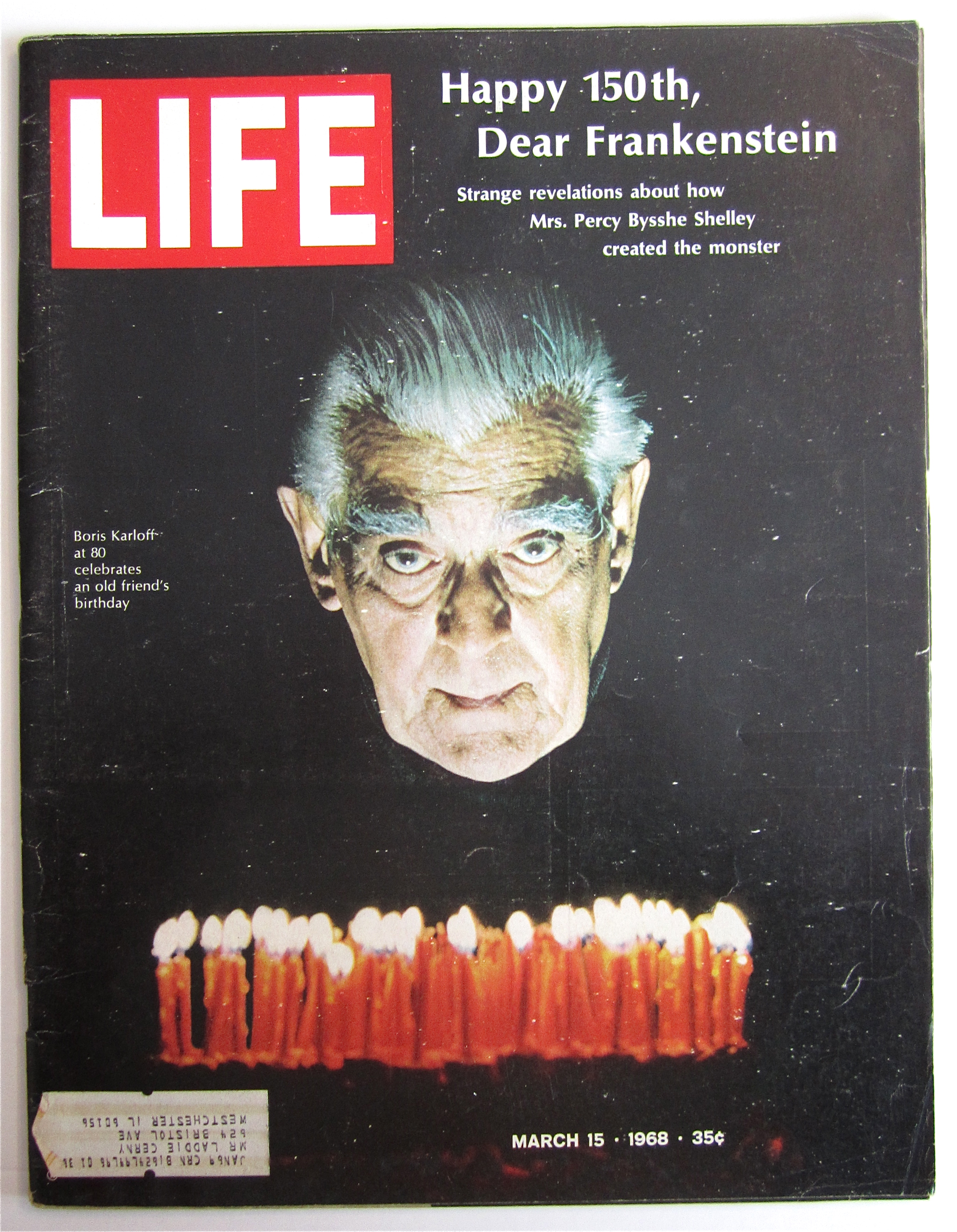 Life Magazine March 15, 1968 Happy 150th Frankenstein