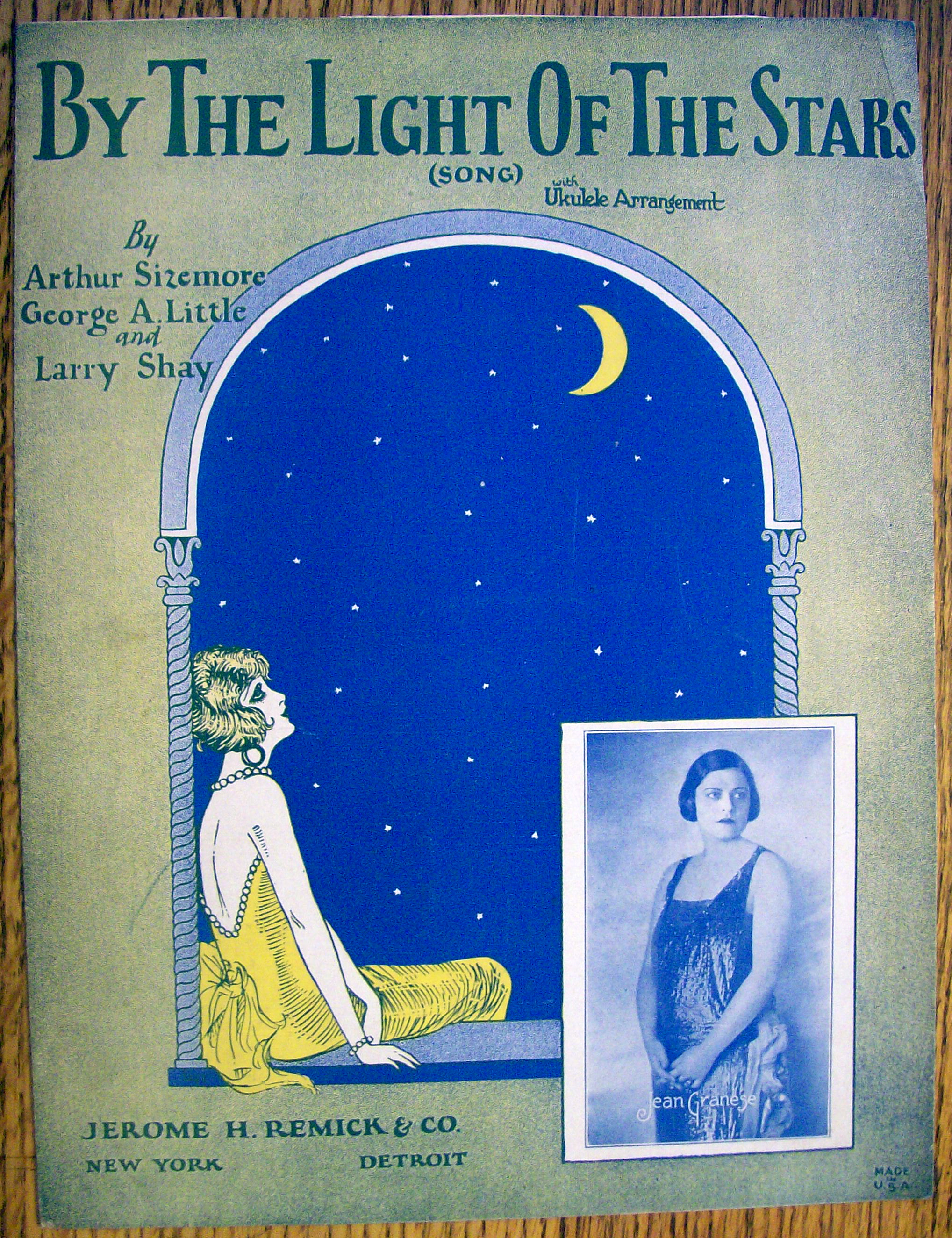 Sheet Music For 1925 By The Light Of The Stars
