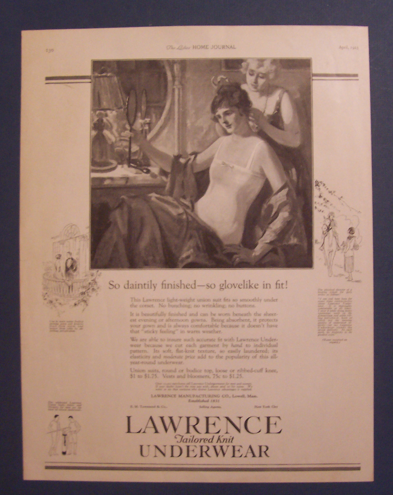 1923 Lawrence Tailored Knit Underwear
