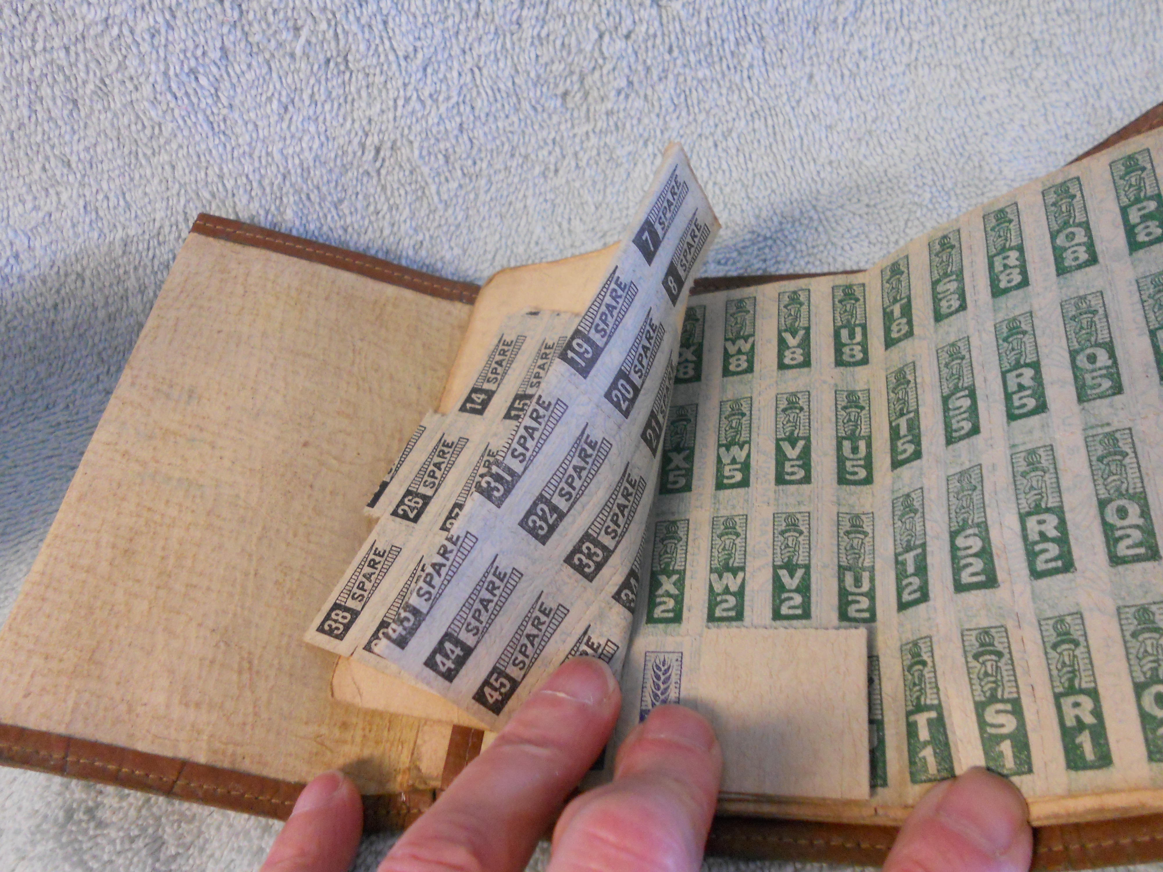 War Rations Book with Stamps with cover