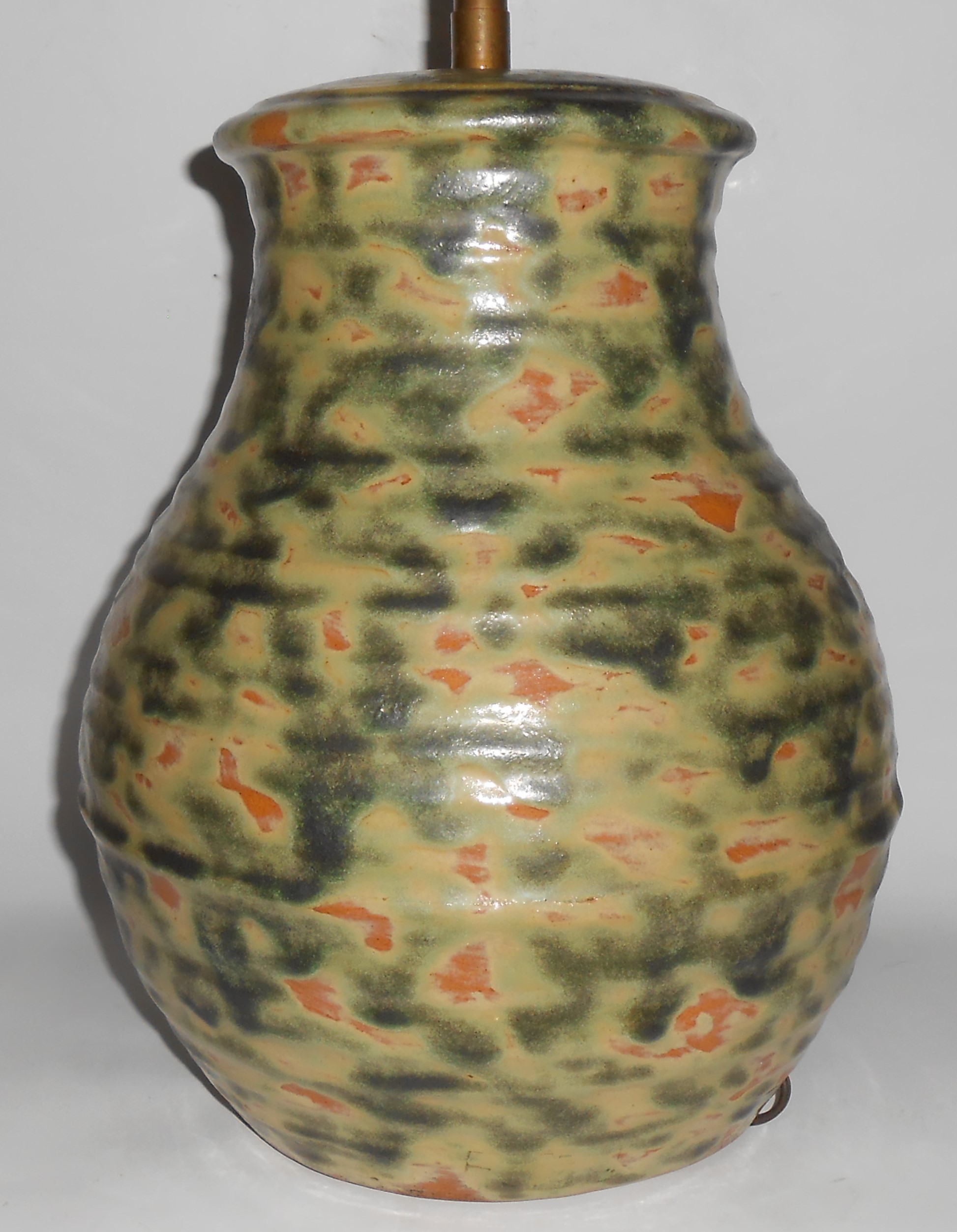 Fulper Art Pottery Wheel Thrown Colonial Large Lamp