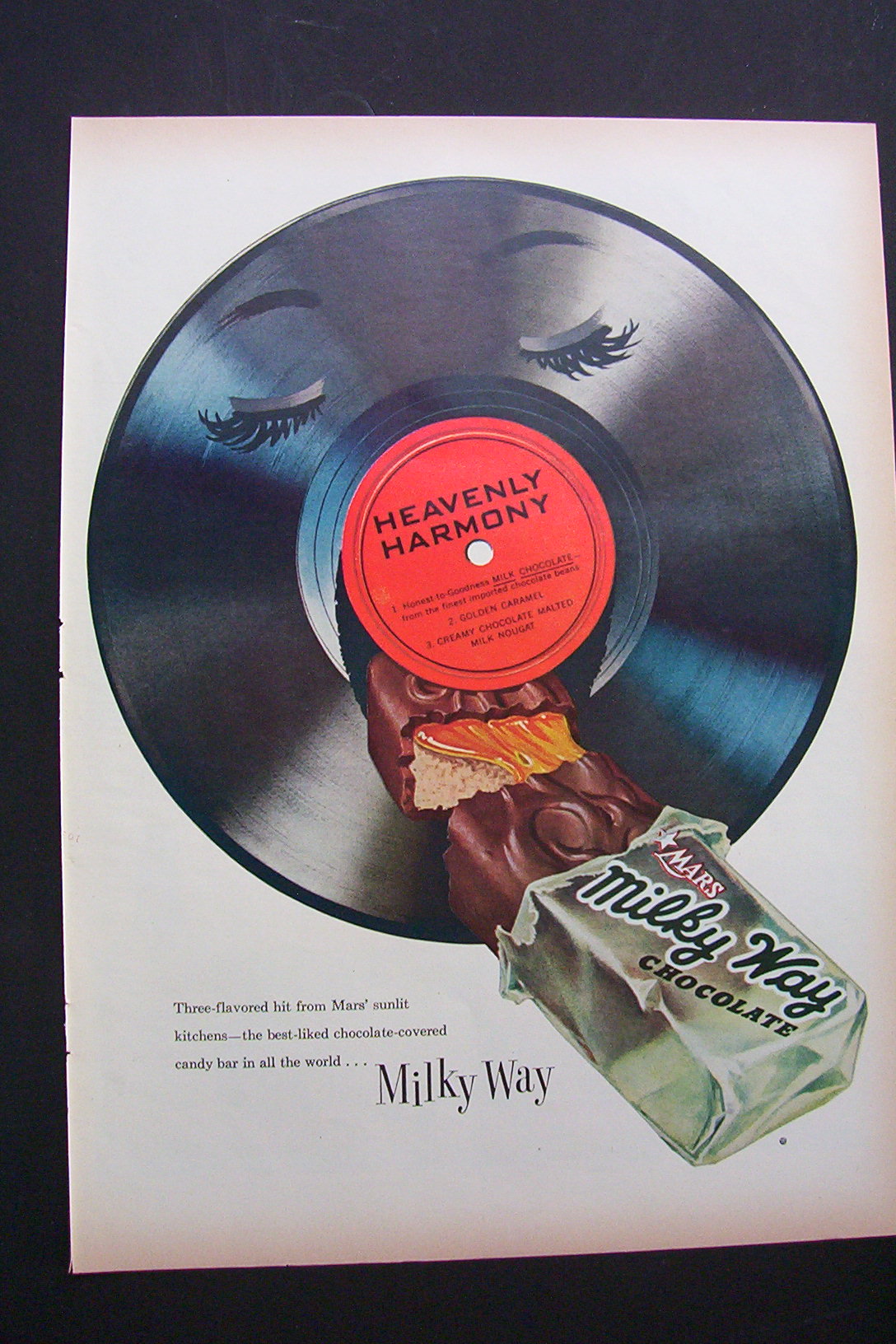 Vintage Ad: 1955  Mars  Milky  Way