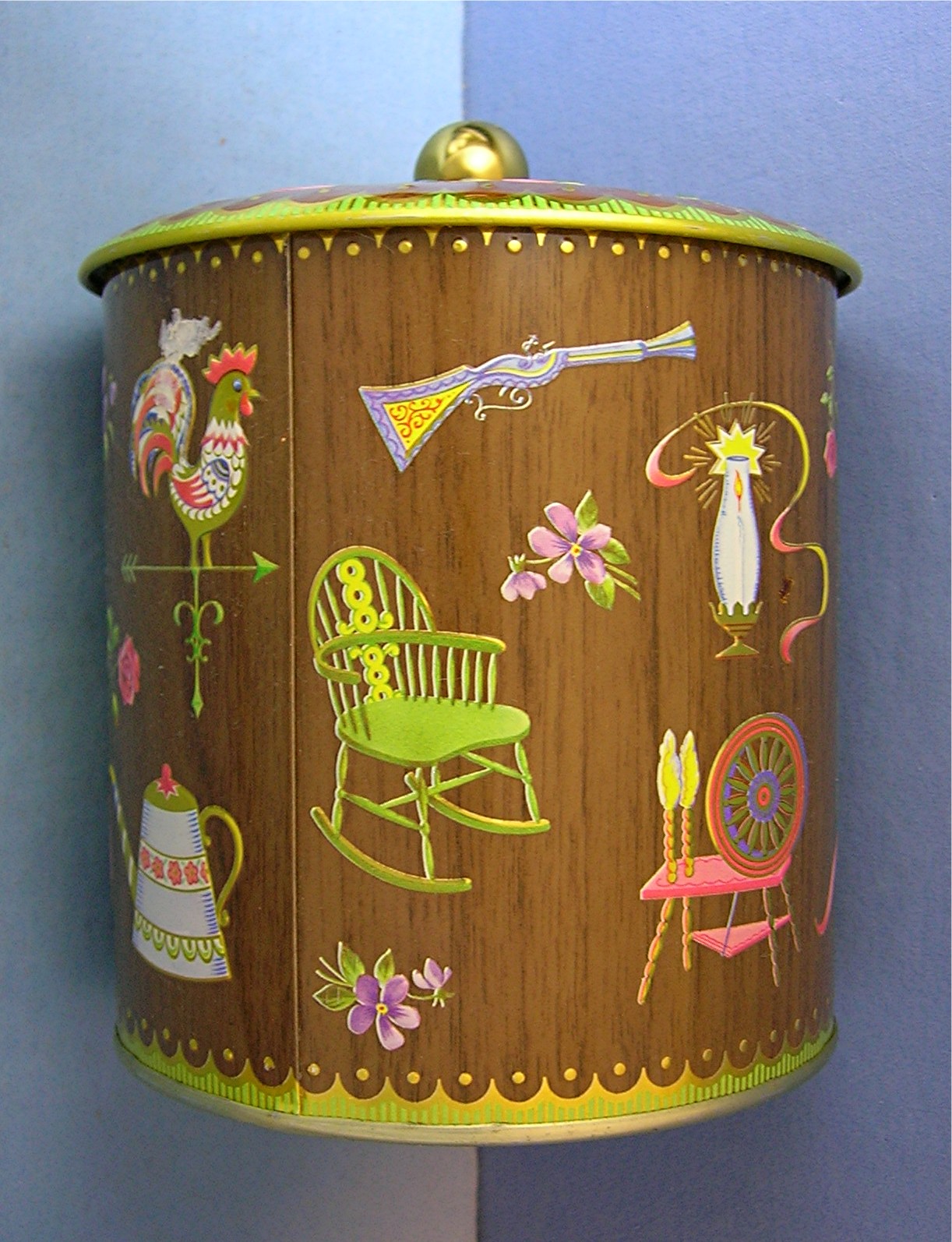 Decorative Tin Canister Designed Daher