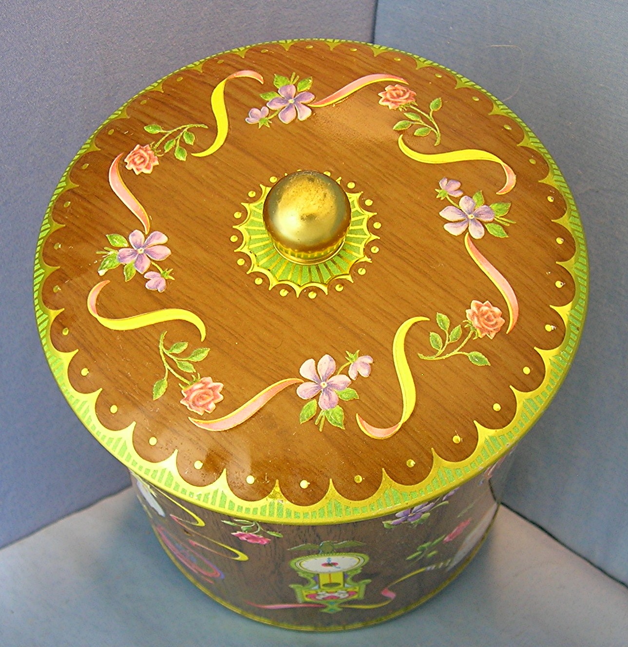 Decorative Tin Canister Designed Daher