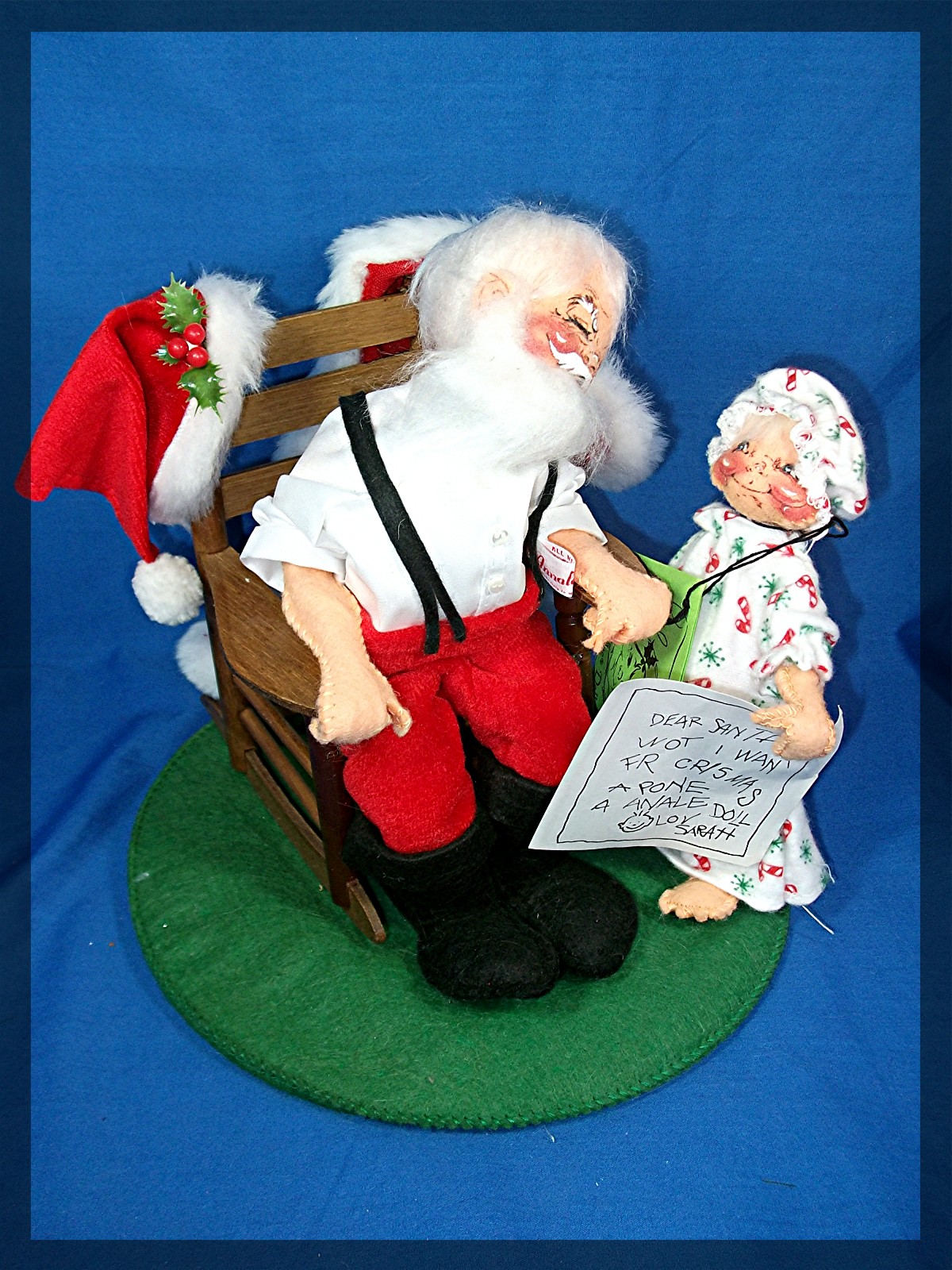 Christmas Annalee Santa with tags 1986