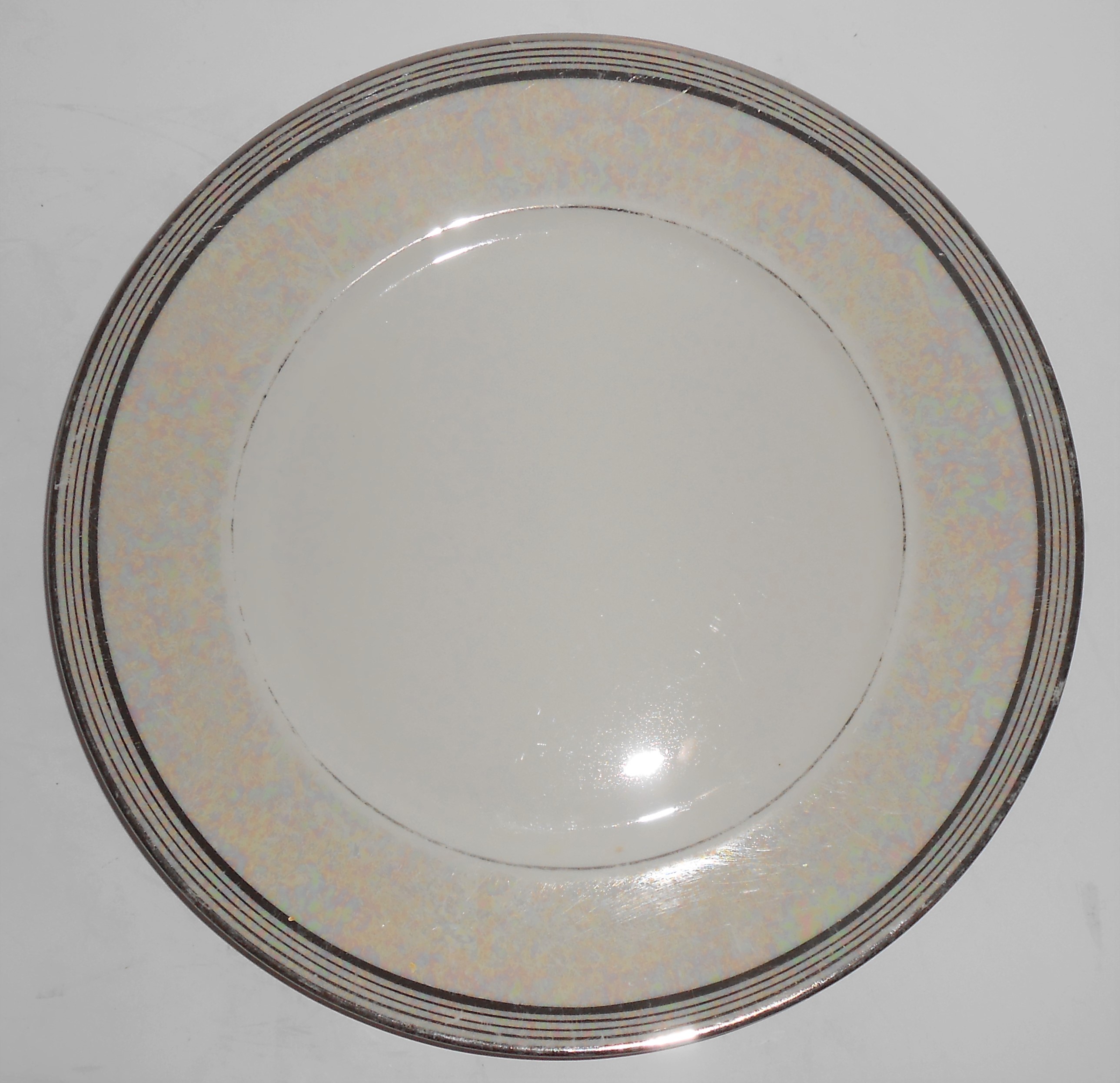 Ransgil Porcelain Oakland China Platinum Band Lustre Am