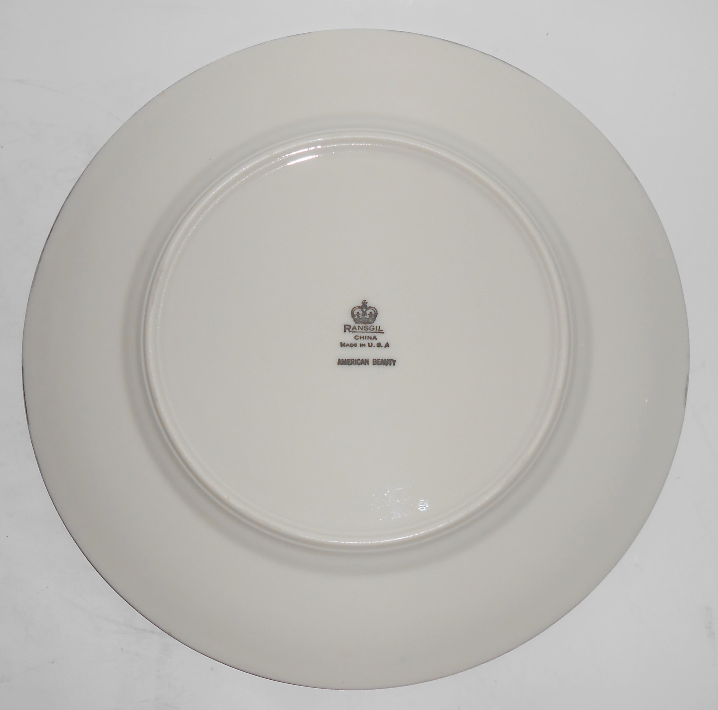 Ransgil Porcelain Oakland China Platinum Band Lustre Am
