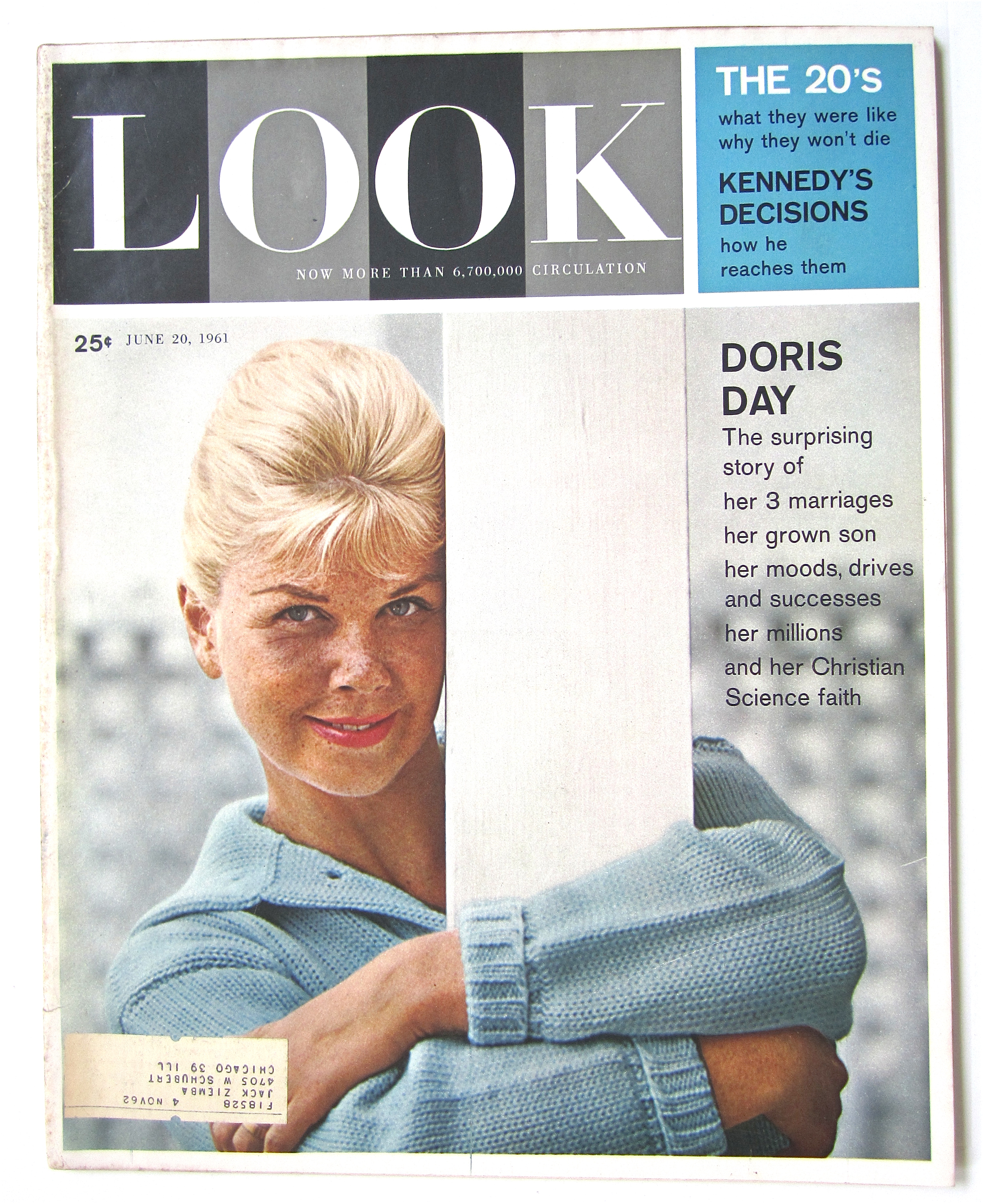 Look Magazine June 20, 1961 Doris Day