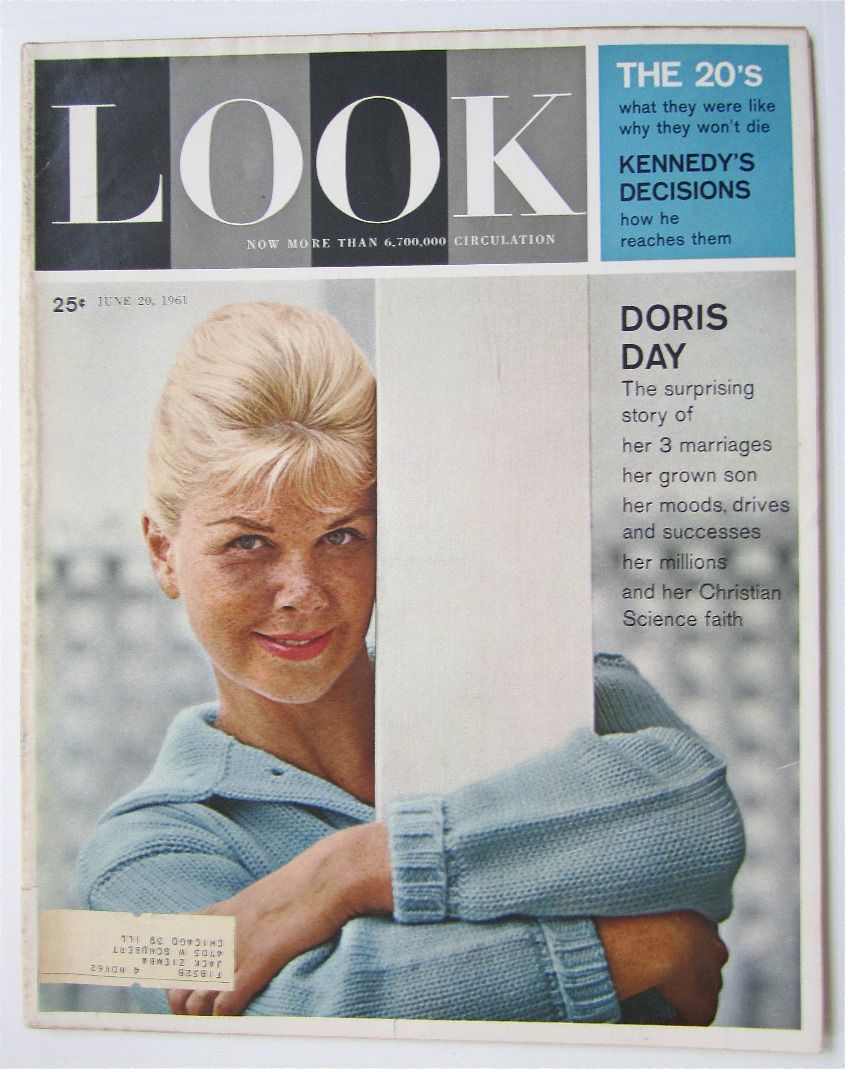 Look Magazine June 20, 1961 Doris Day
