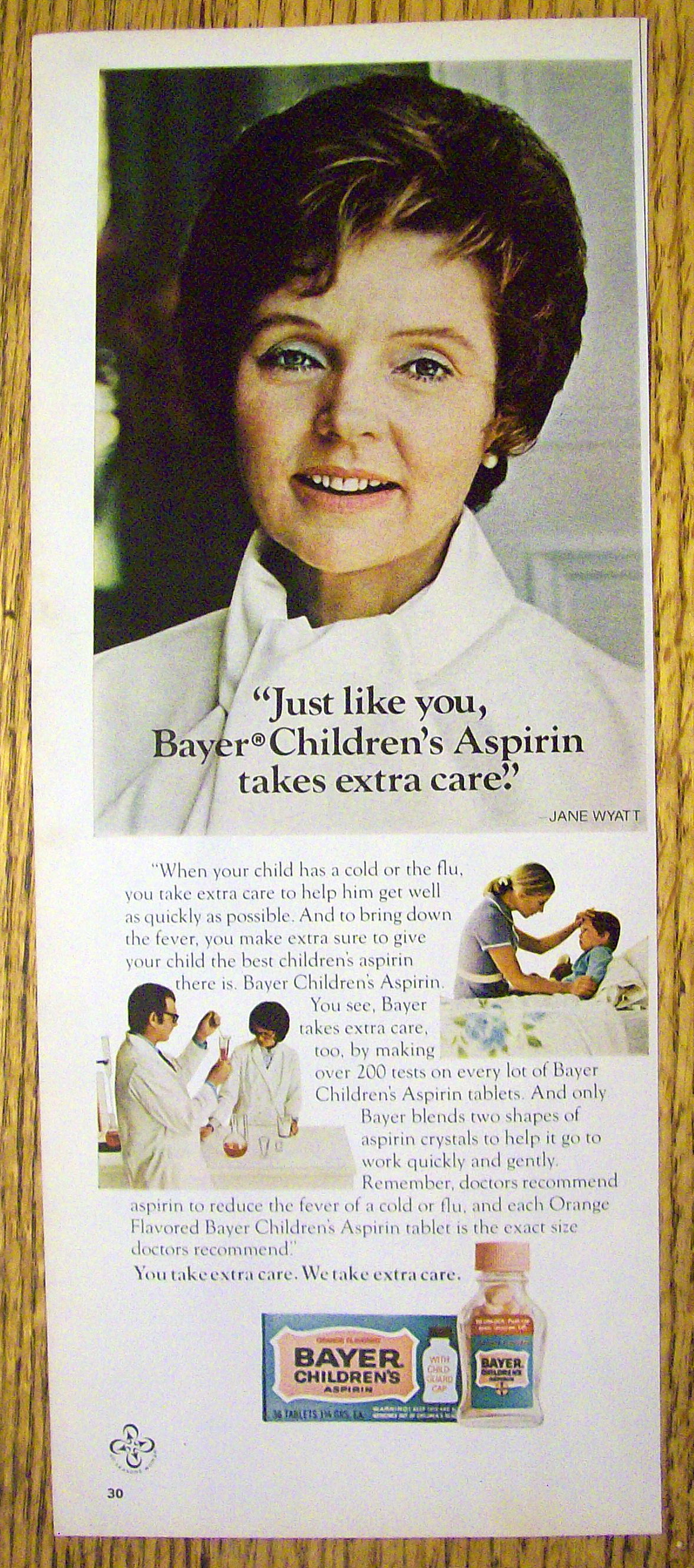 1973 Bayer's Children's Aspirin with Jane Wyatt