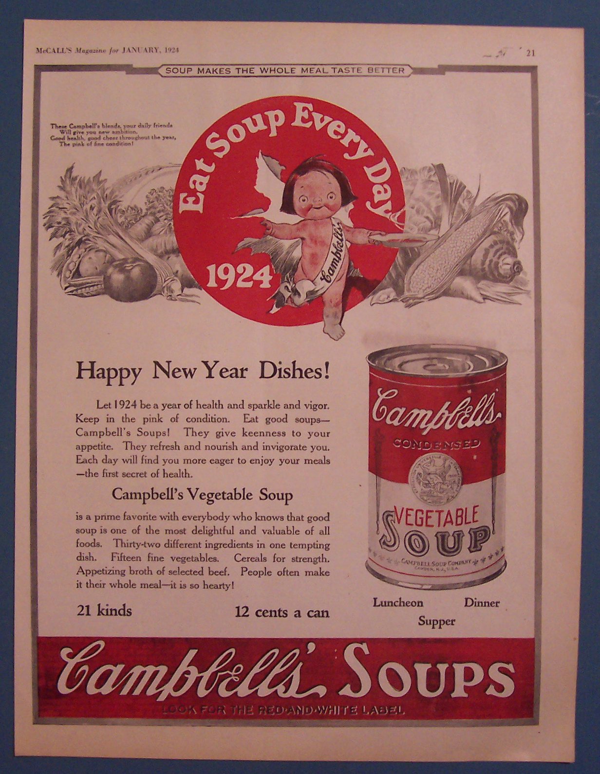 1924  Campbell's  Vegetable  Soup