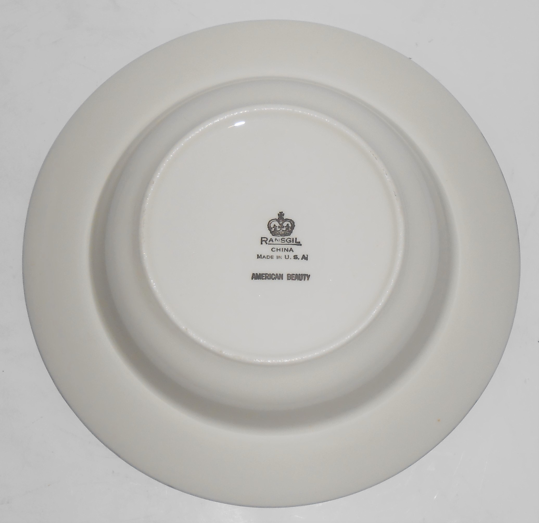 Ransgil Porcelain Oakland China Platinum Band Lustre Am