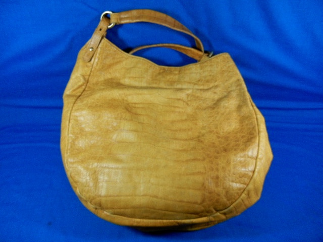Brahmin Croc Leather Poppy Melbourne Handbag