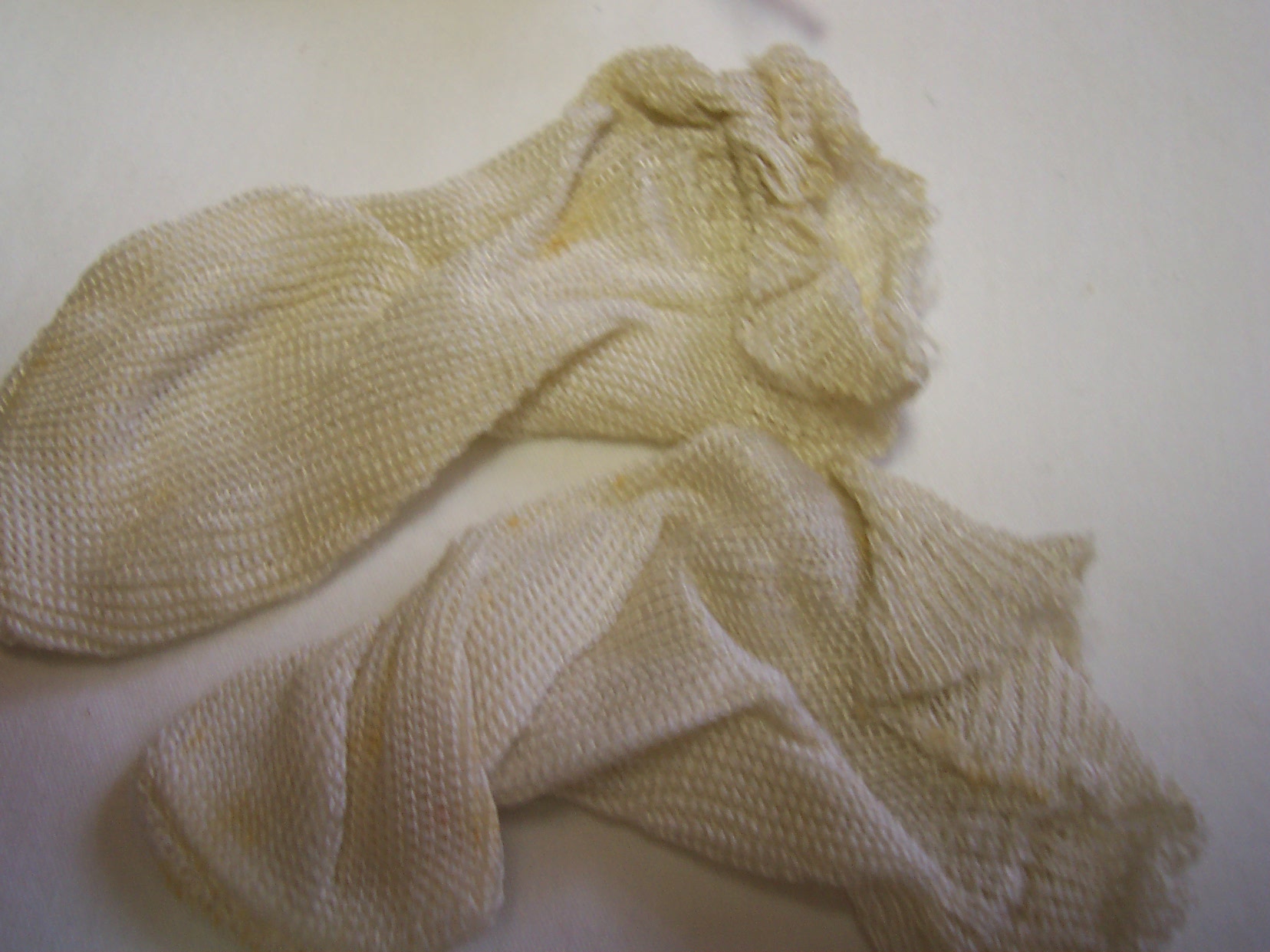 Doll Shoes and Socks Vintage oil cloth