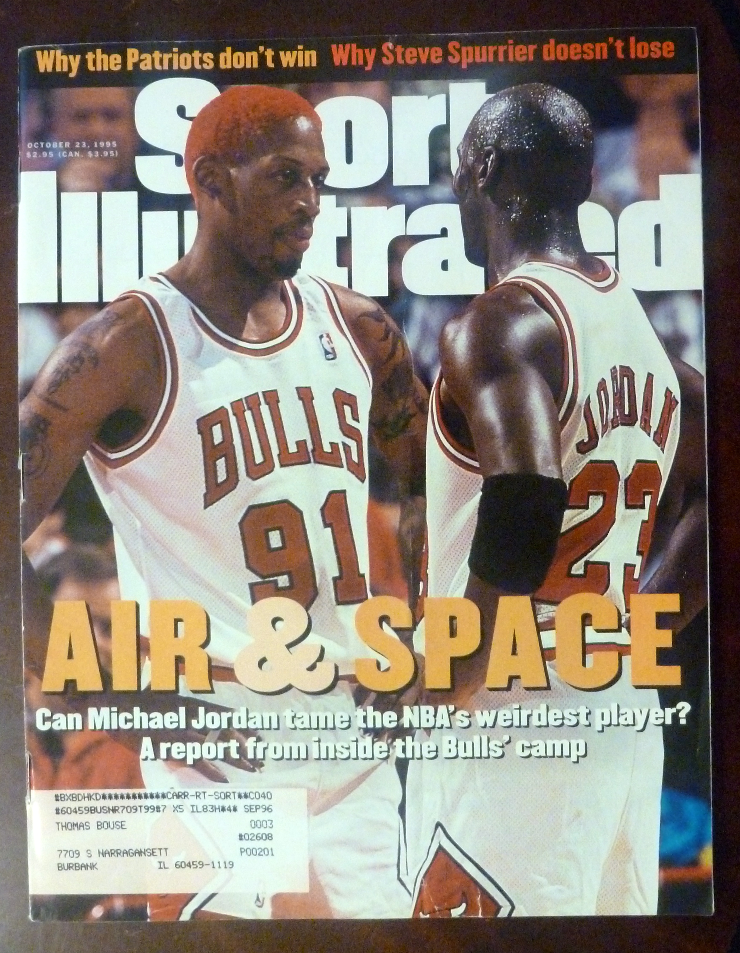 Sports Illustrated-October 23, 1995-Jordan & Rodman