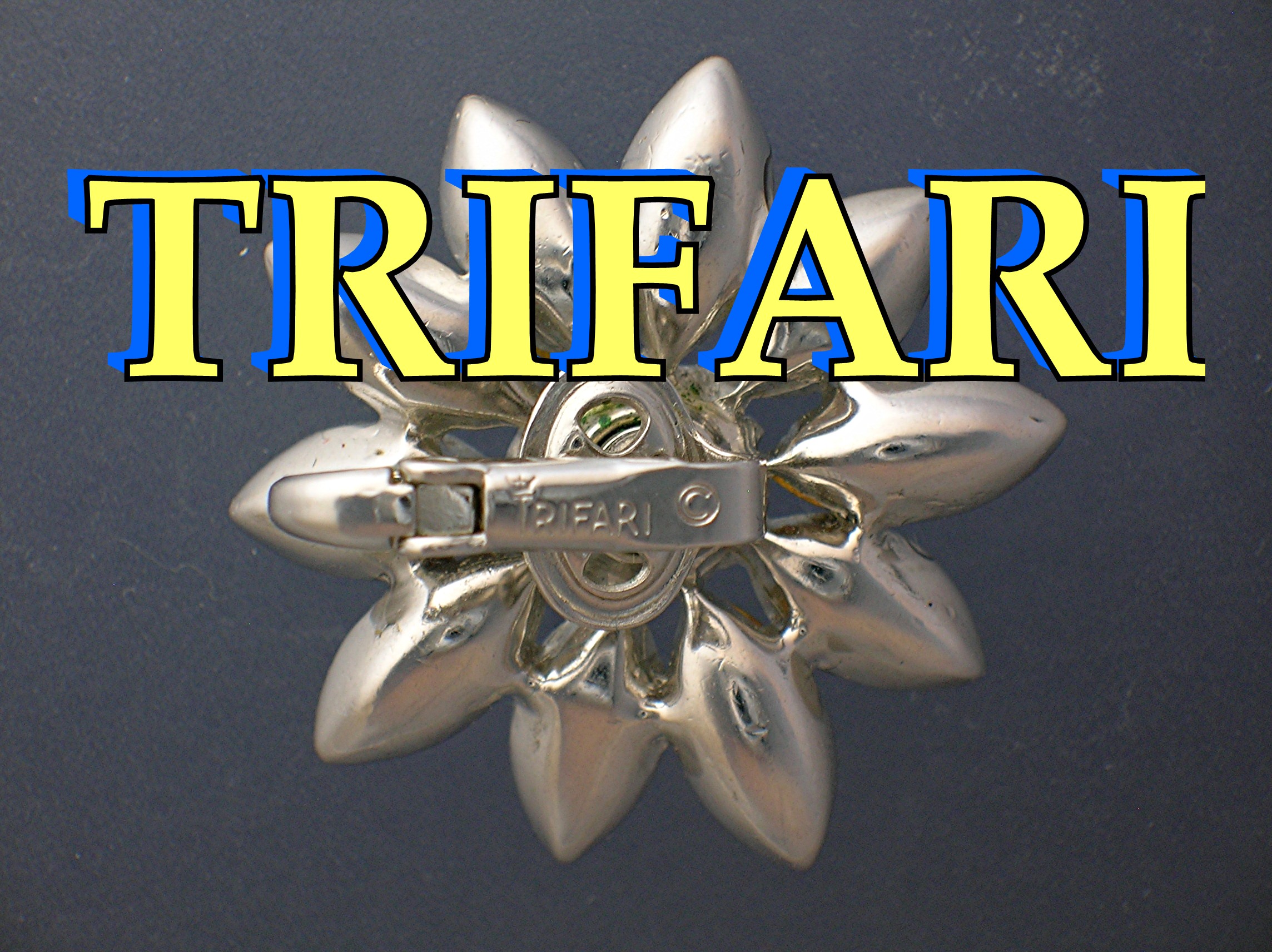 Crown TRIFARI Crystal Clip Earrings
