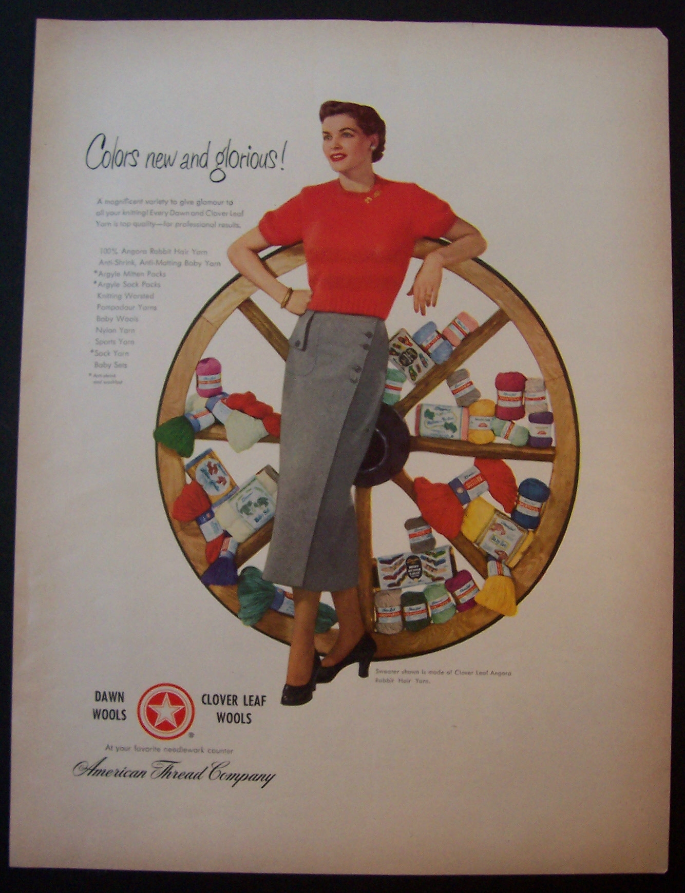 1949 Dawn & Clover Leaf Wools