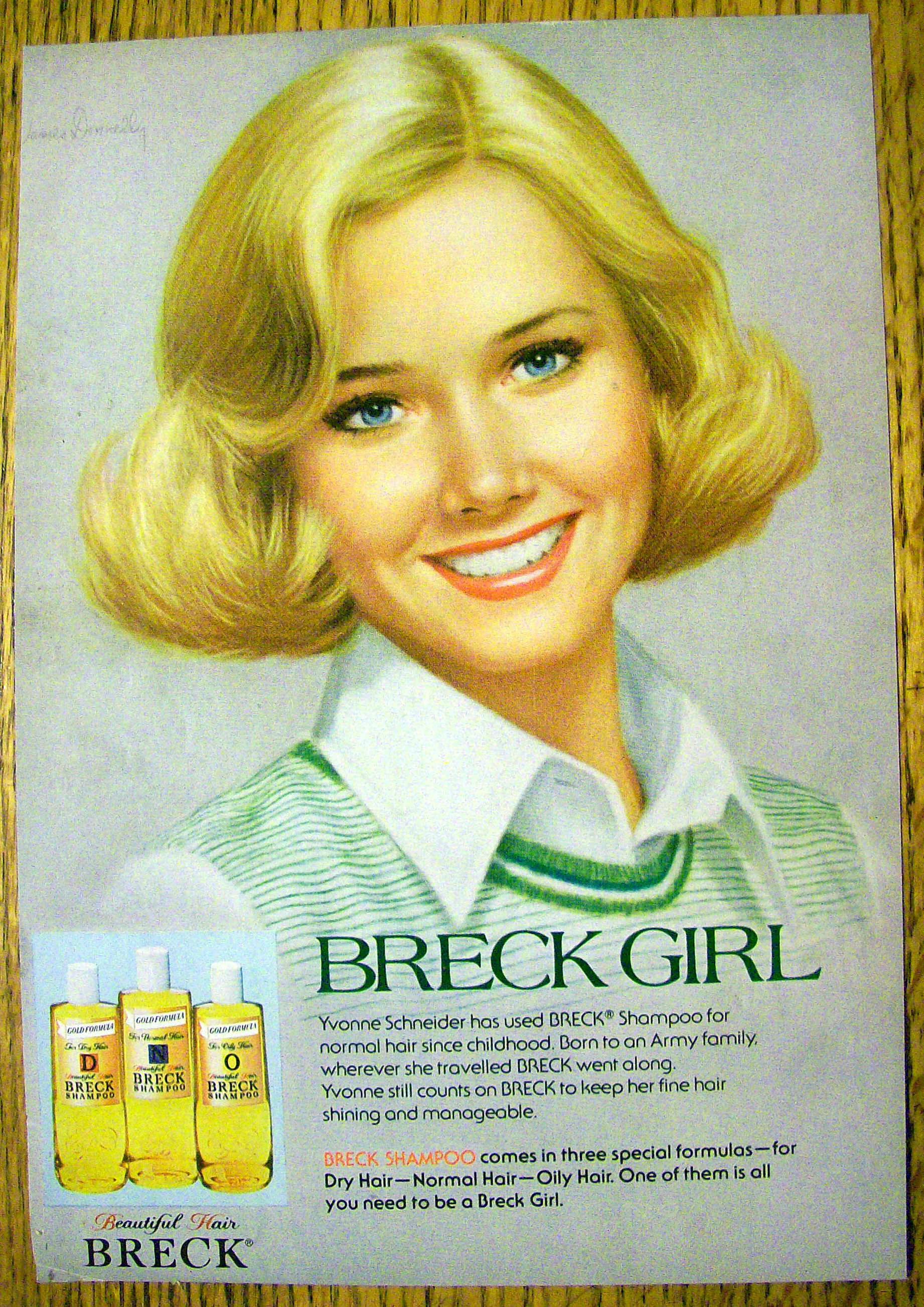 1977 Breck Shampoo with Short Haired Breck Girl