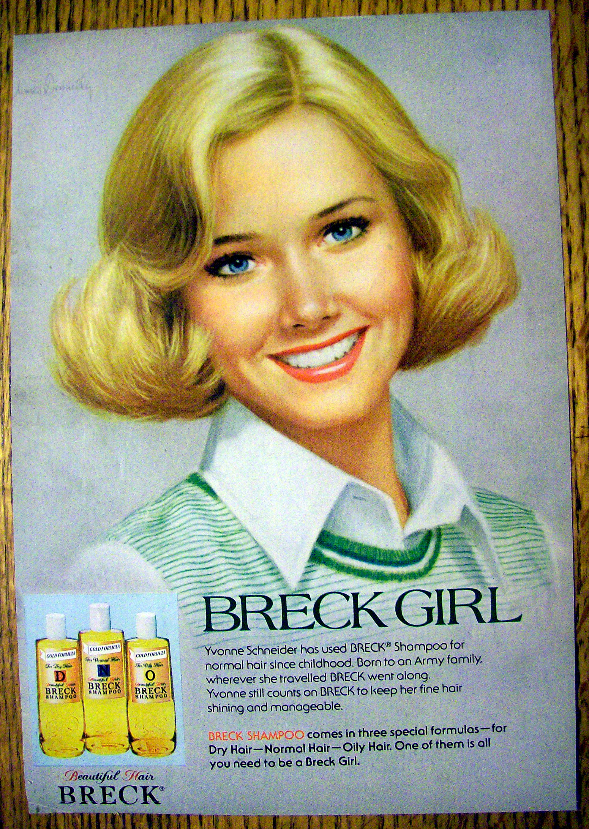 1977 Breck Shampoo with Short Haired Breck Girl