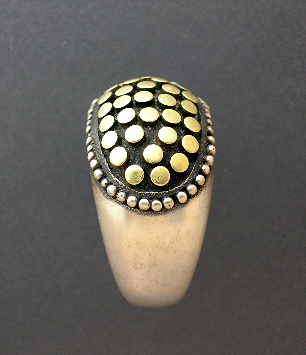 Ring Sterling Silver Gold John Hardy Style