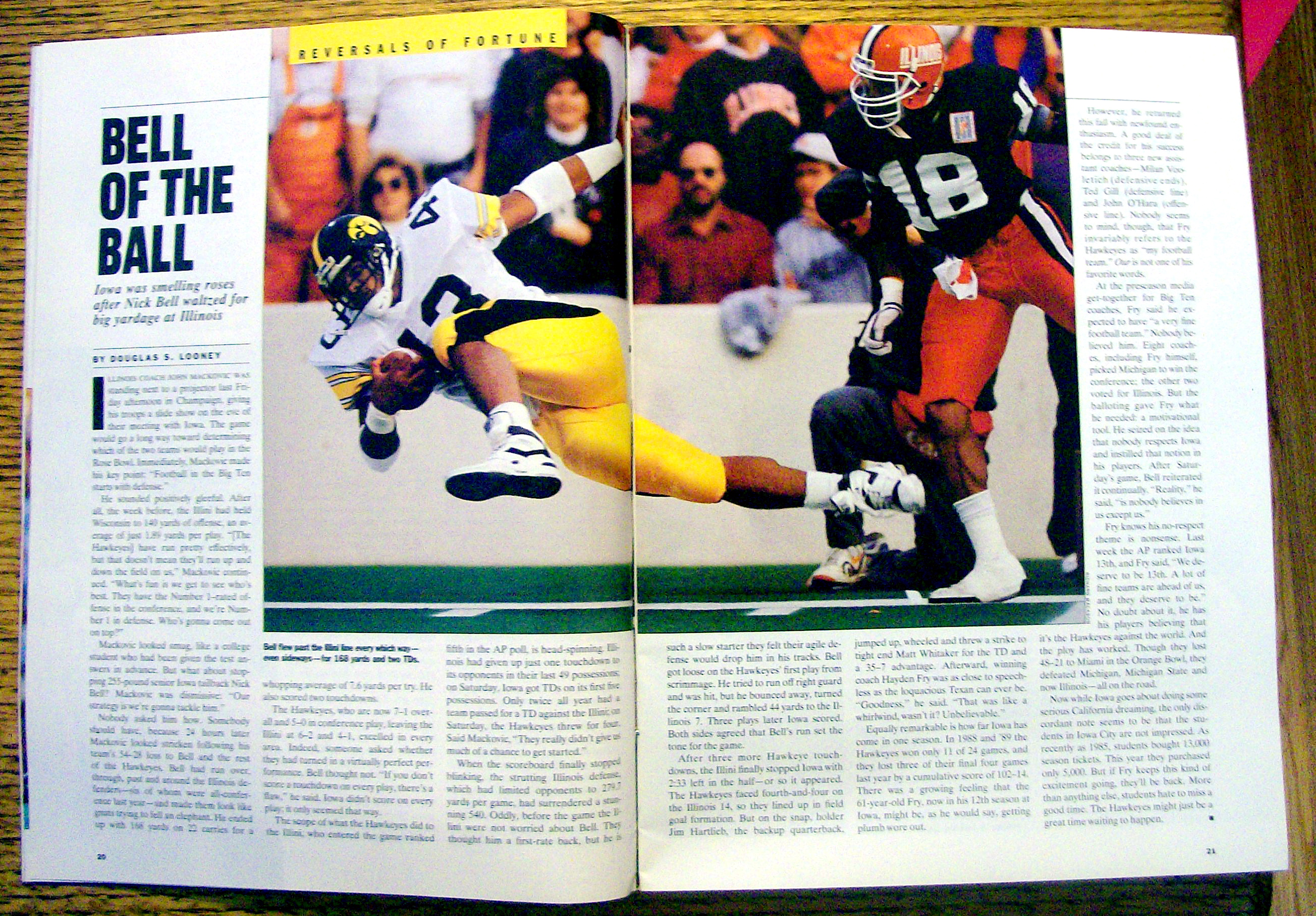 Sports Illustrated-November 12, 1990-William Bell
