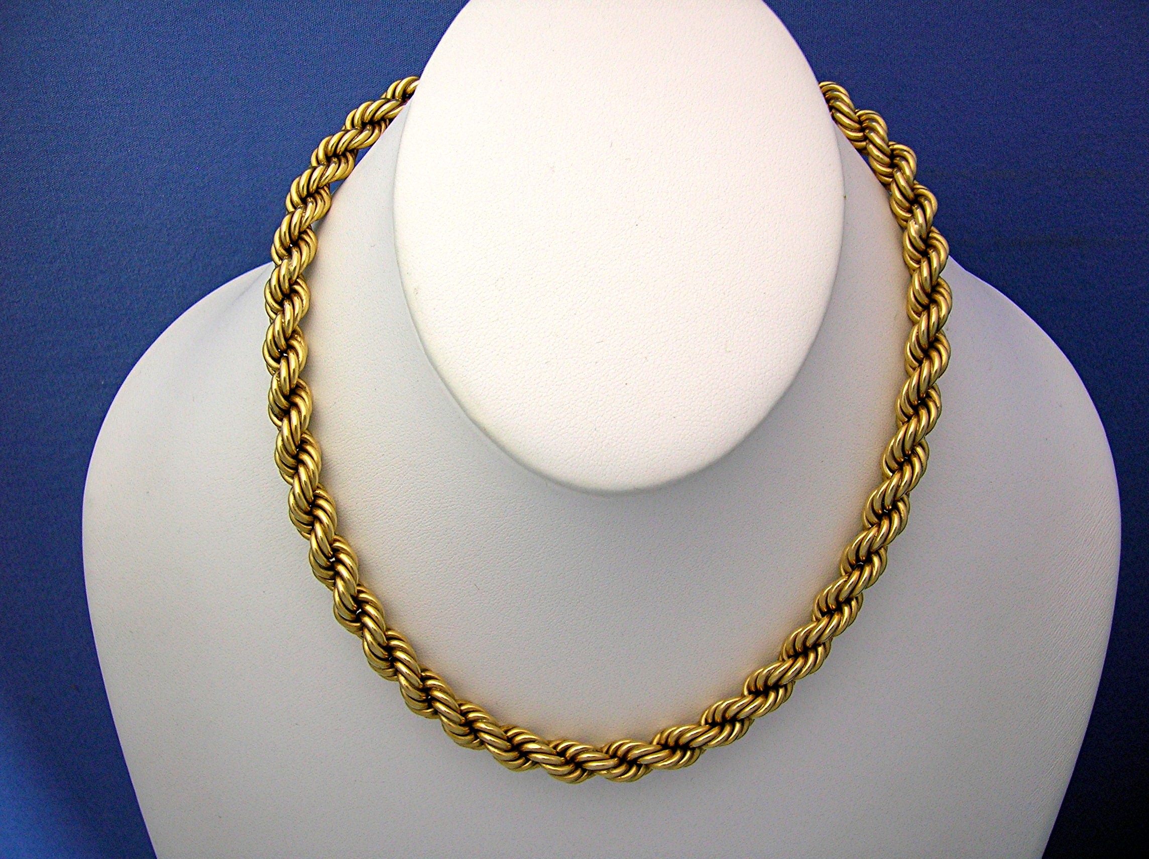 14K Yellow Gold Rope 44.7 grams Necklace