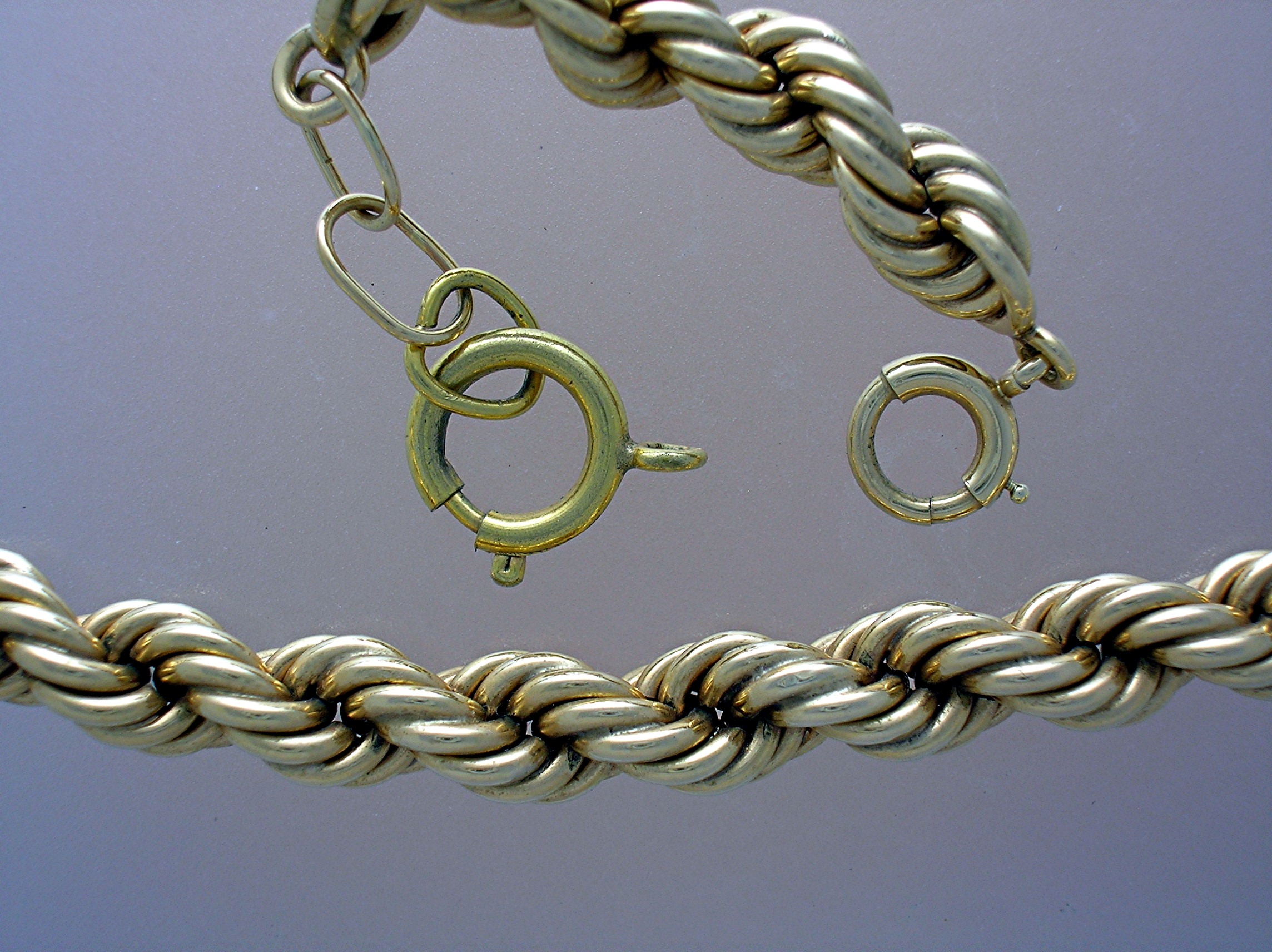 14K Yellow Gold Rope 44.7 grams Necklace