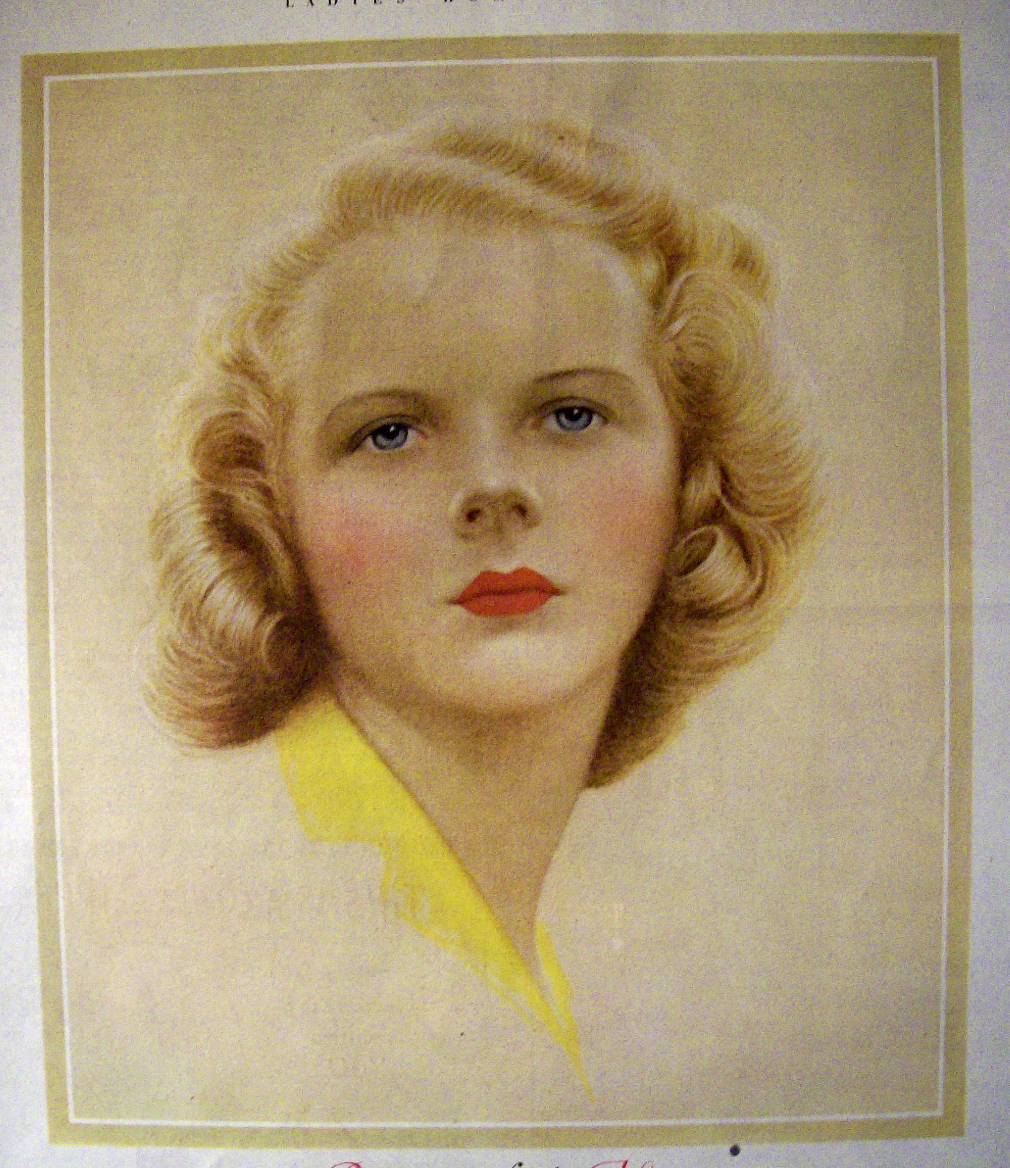 1952 Breck Shampoo w/Blue Eyed Breck Woman