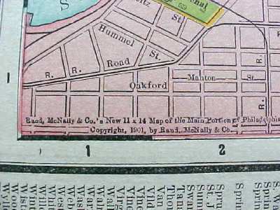 Map Pennsylvania & Philadelphia 1912